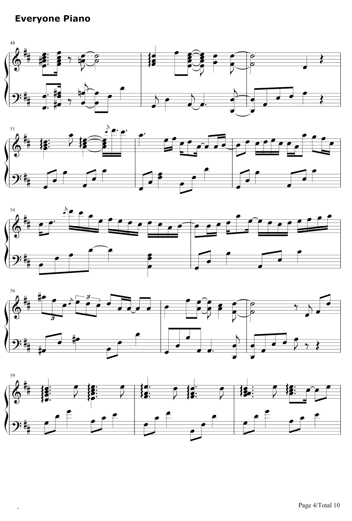 Pianissimo钢琴谱-初音ミク4