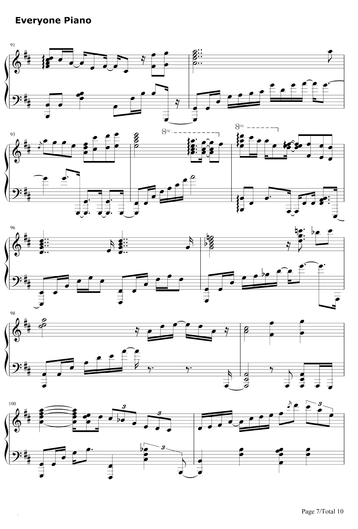 Pianissimo钢琴谱-初音ミク7