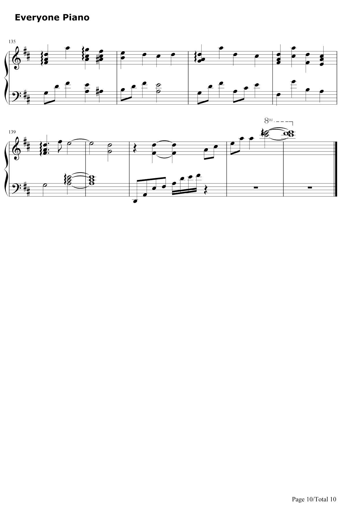 Pianissimo钢琴谱-初音ミク10