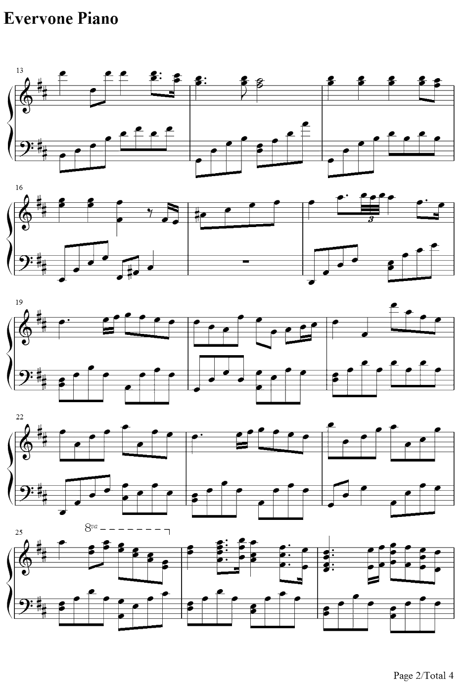 As the Deer钢琴谱-MartinJ.Nystrom-赞美诗2