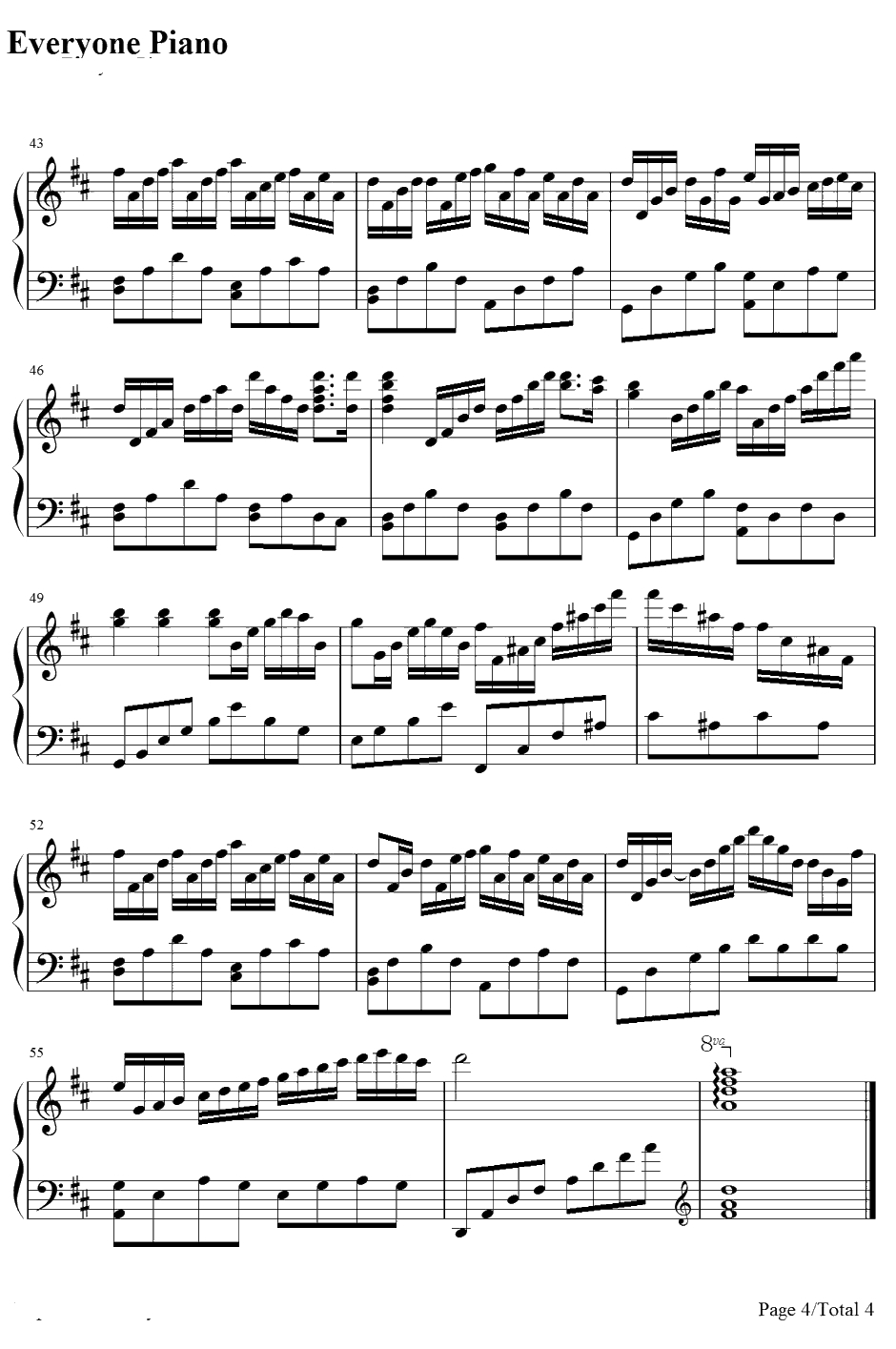 As the Deer钢琴谱-MartinJ.Nystrom-赞美诗4