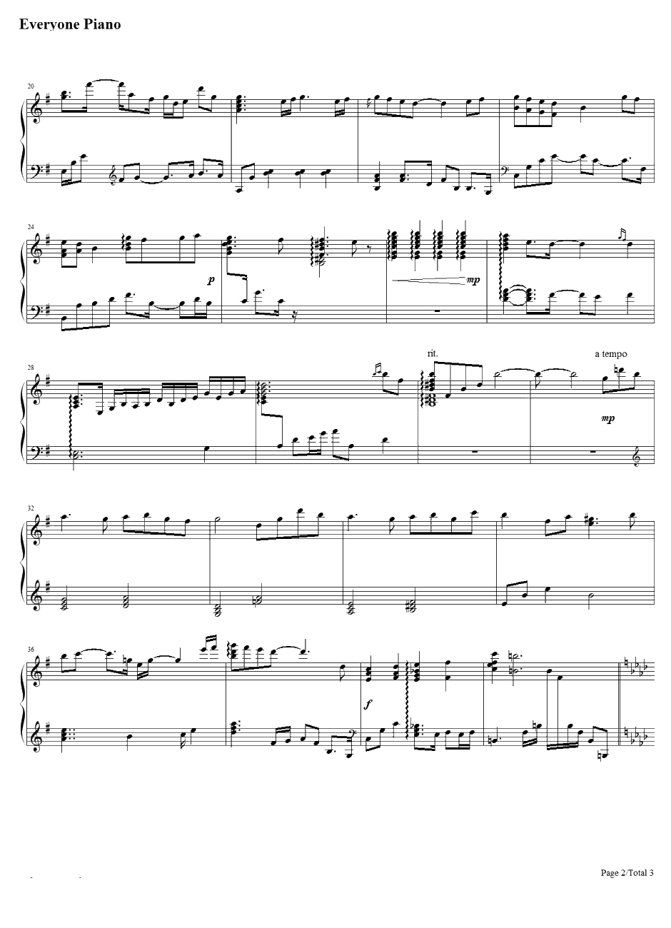 I will钢琴谱-Chelsy青春之旅-闪耀的青春插曲2