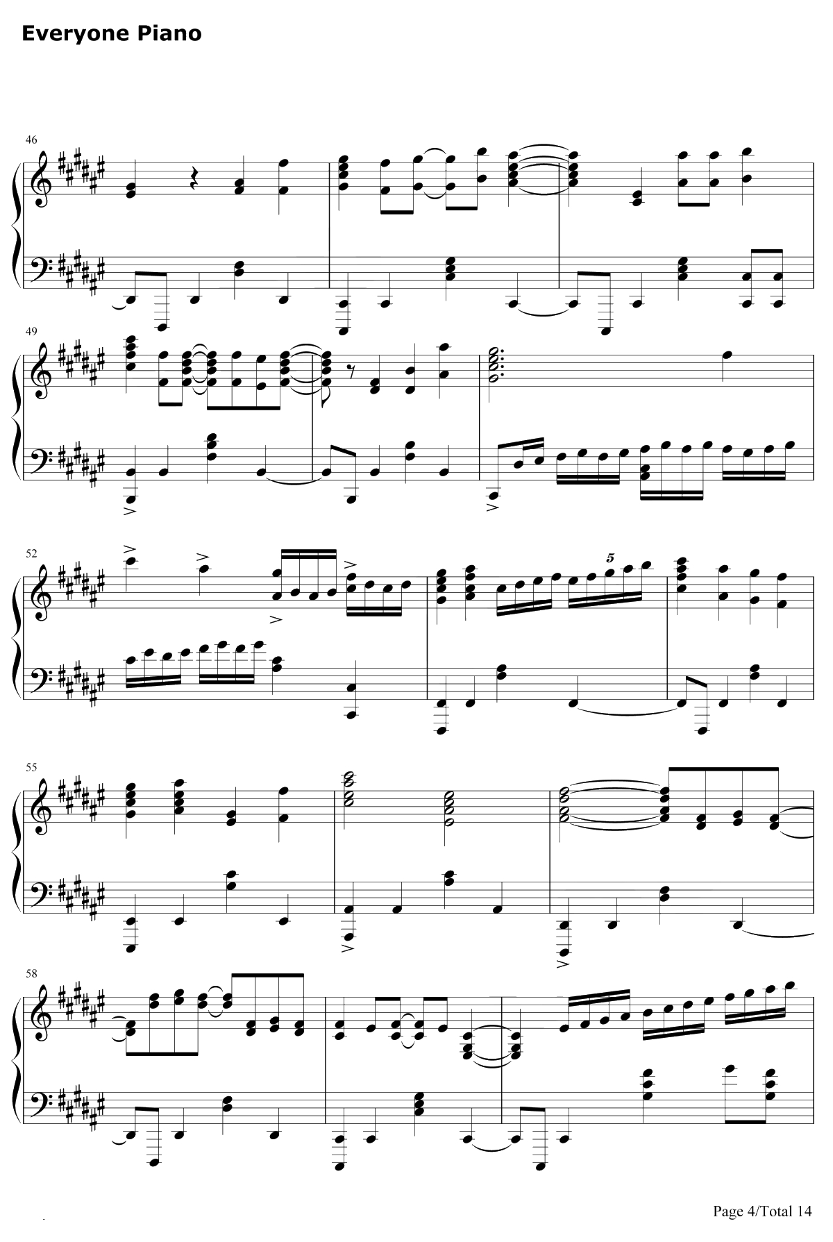 きみの名前钢琴谱-藤川千爱-盾之勇者成名录ED4