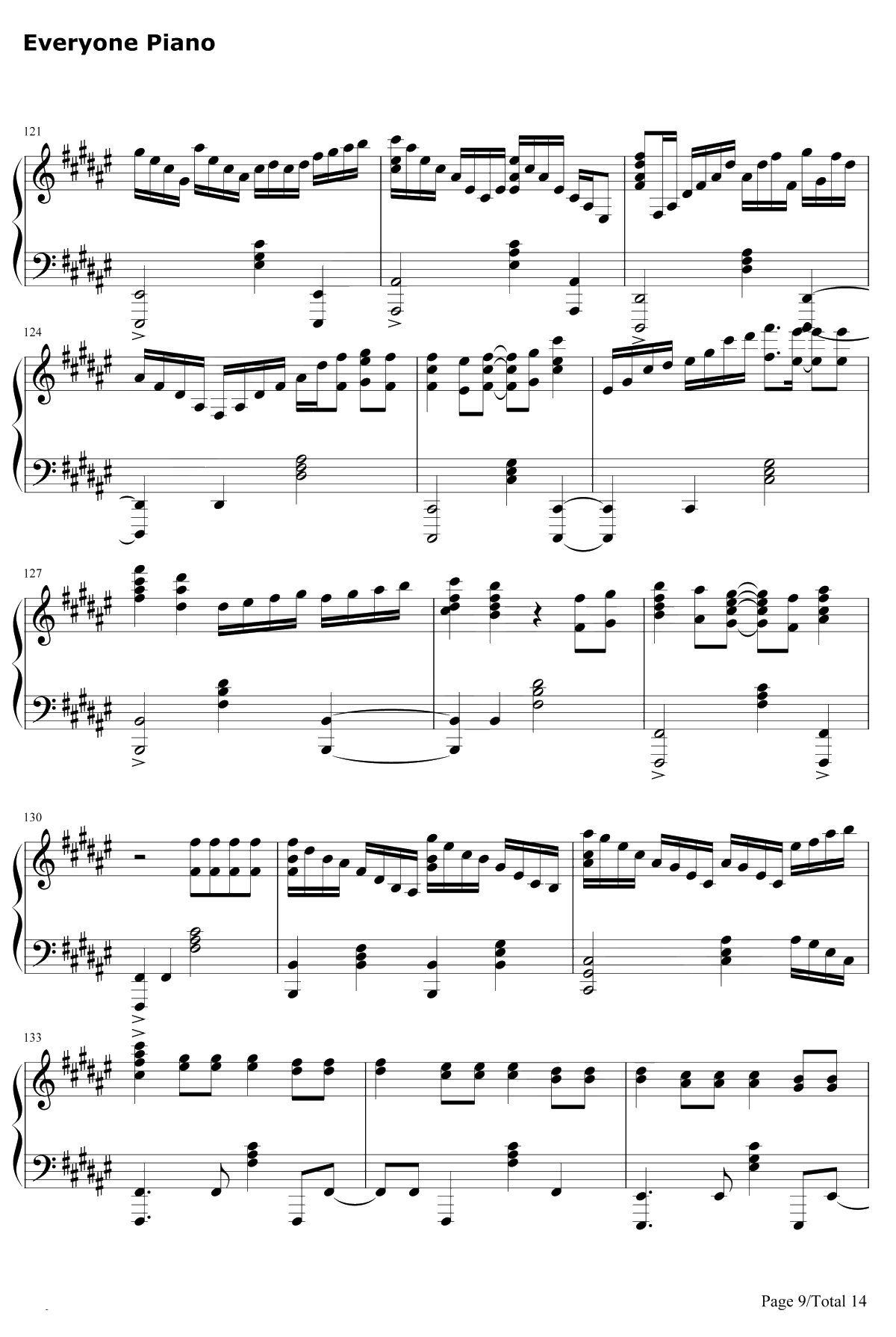 きみの名前钢琴谱-藤川千爱-盾之勇者成名录ED9