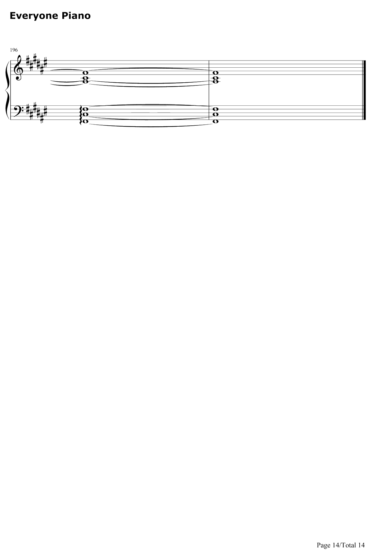 きみの名前钢琴谱-藤川千爱-盾之勇者成名录ED14