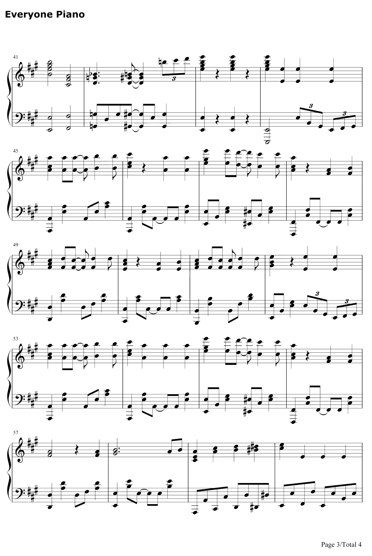 ハッピー・ハッピー・フレンズ钢琴谱-わたてん☆5-天使降临到了我的身边ED3