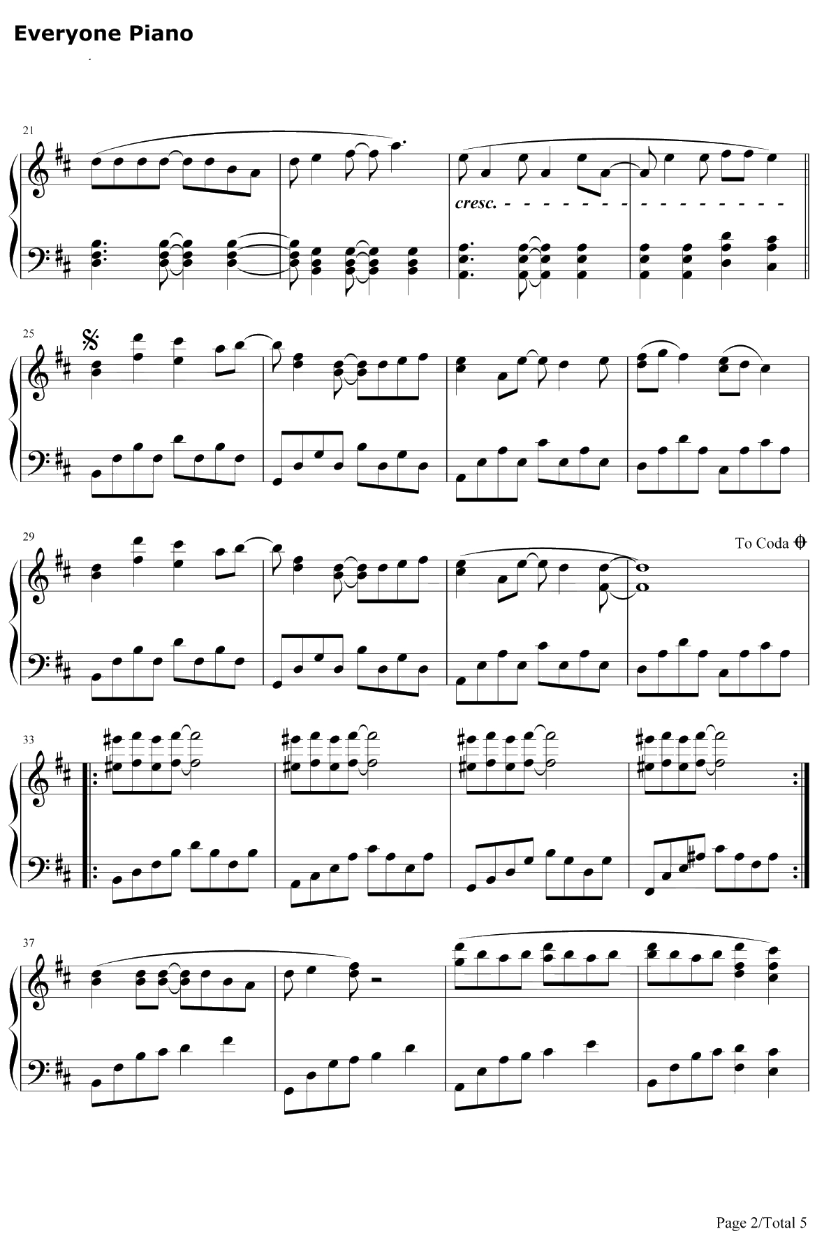 明日には消えてゆく钢琴谱-初音未来-我将消散于明天2