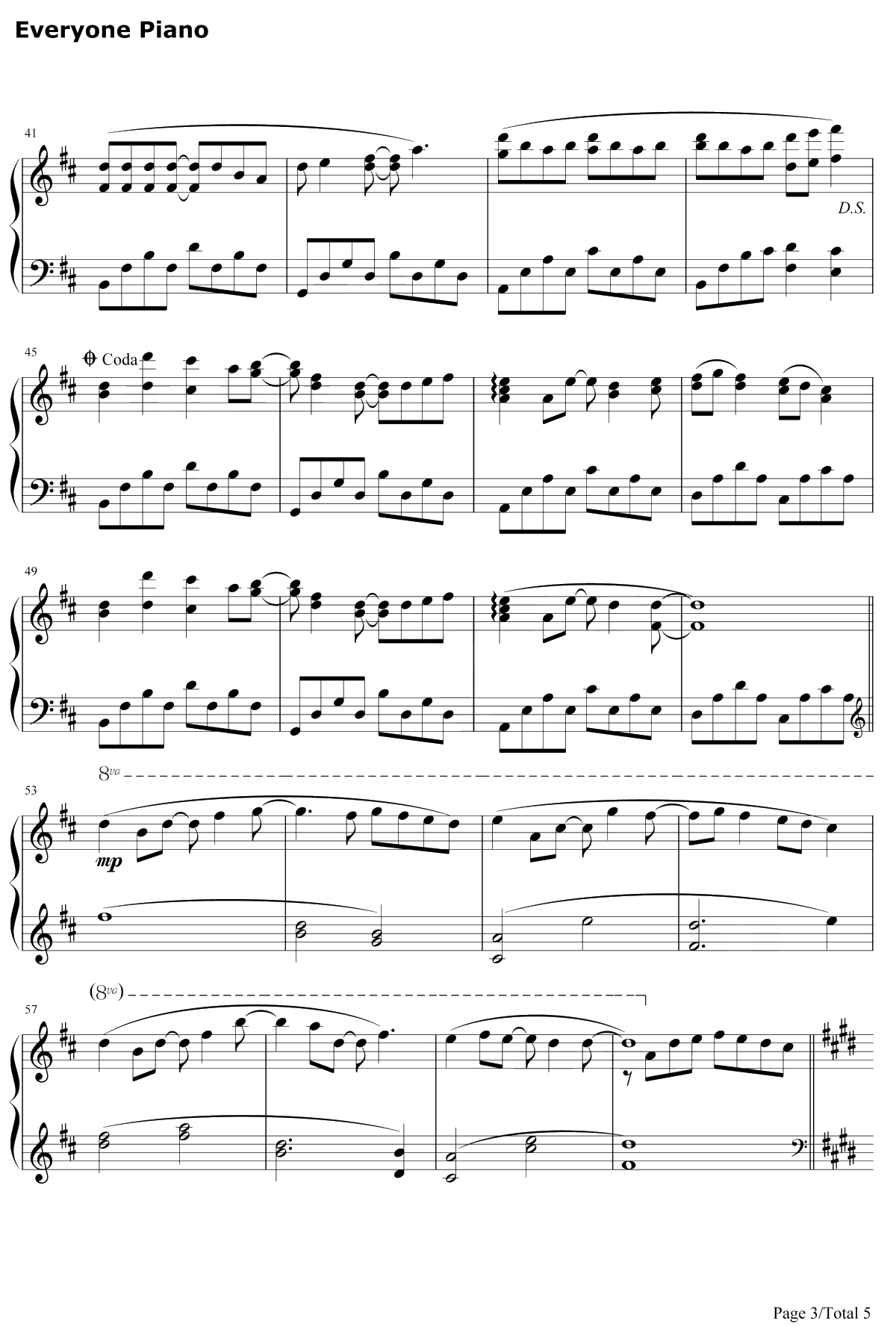 明日には消えてゆく钢琴谱-初音未来-我将消散于明天3