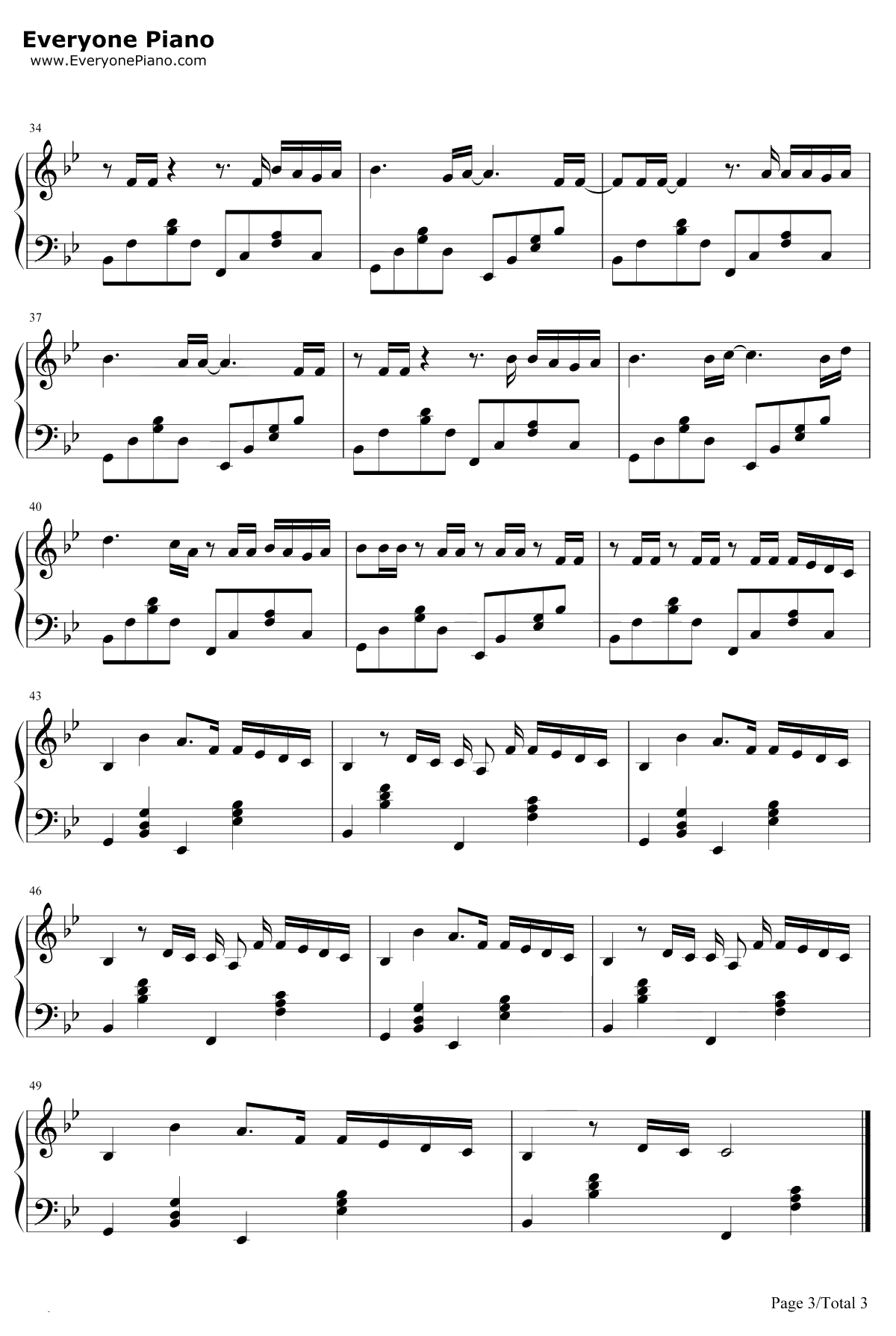 来自天堂的魔鬼钢琴谱-邓紫棋-完美钢琴版3