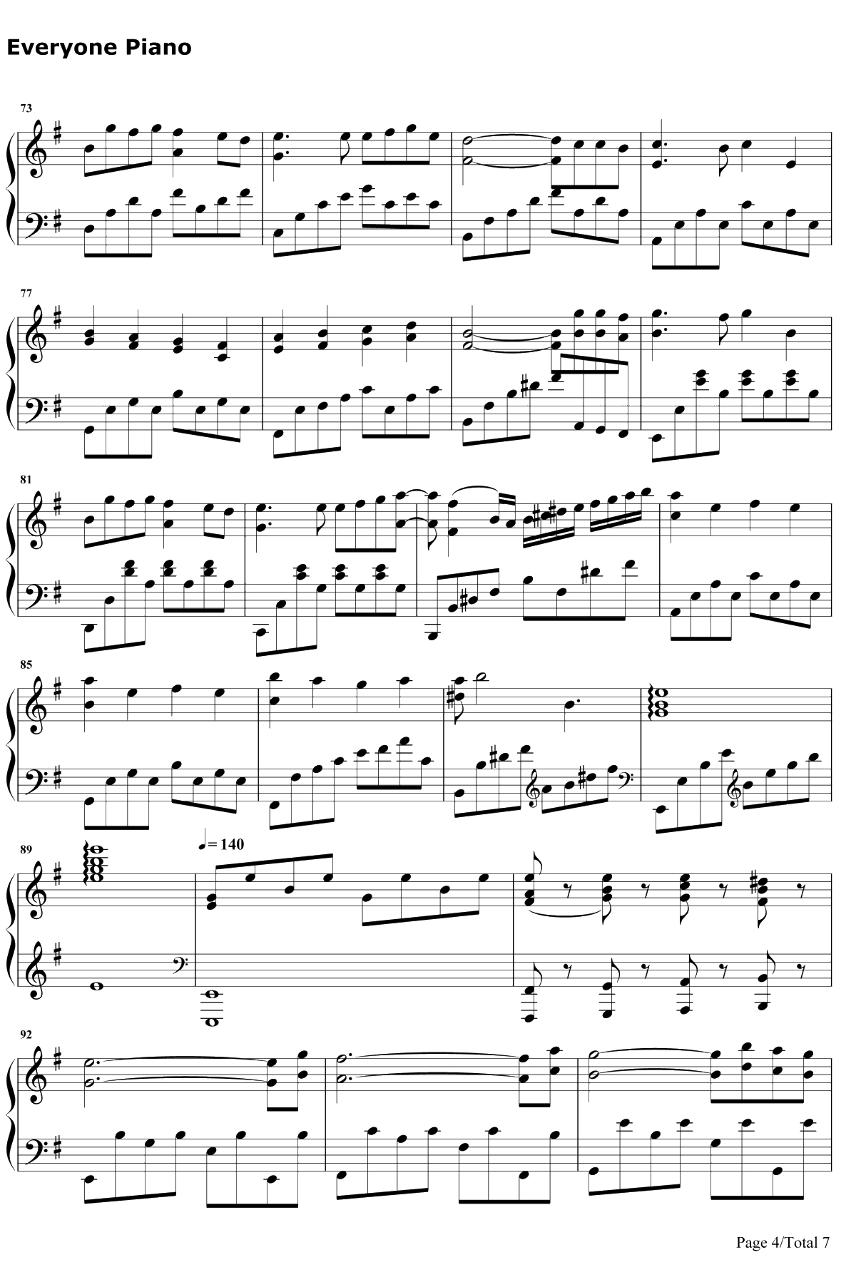 胡桃夹子钢琴谱-张碧晨-健忘村宣传推广曲4