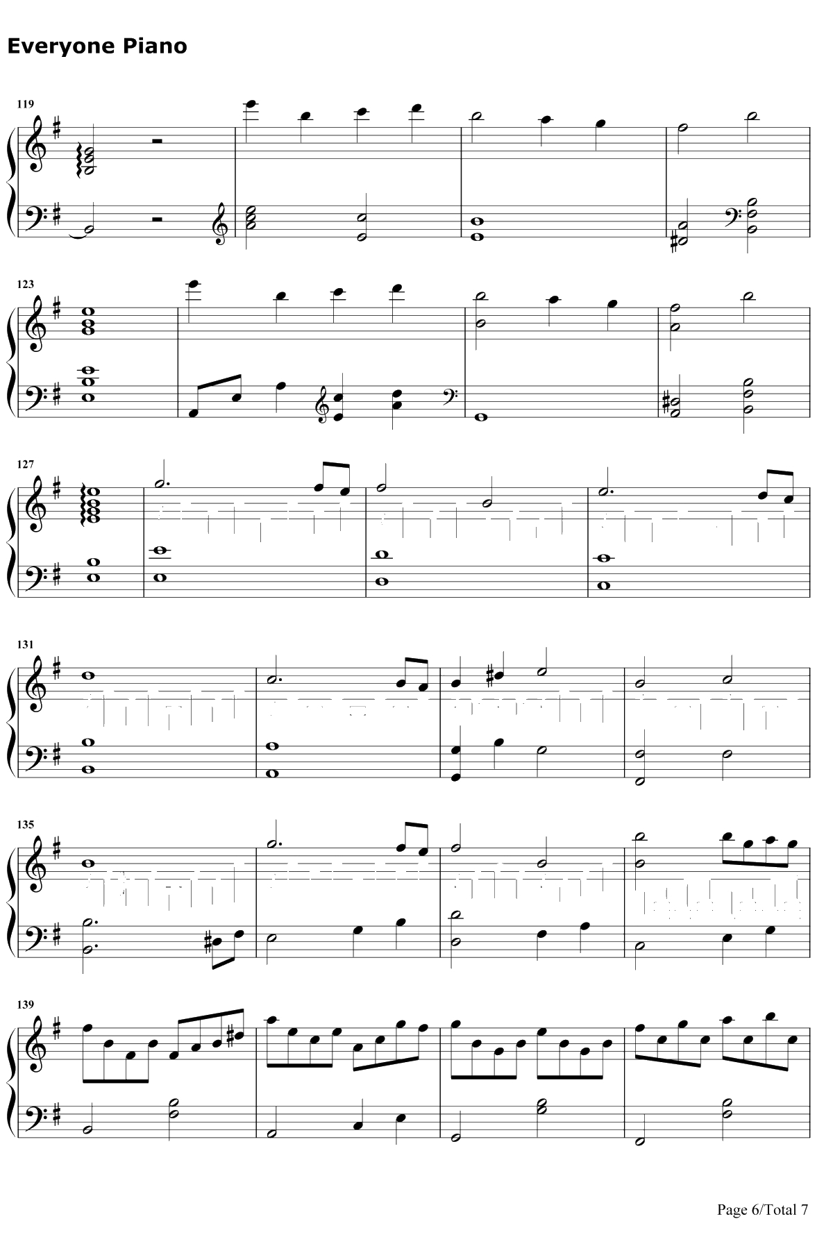 胡桃夹子钢琴谱-张碧晨-健忘村宣传推广曲6