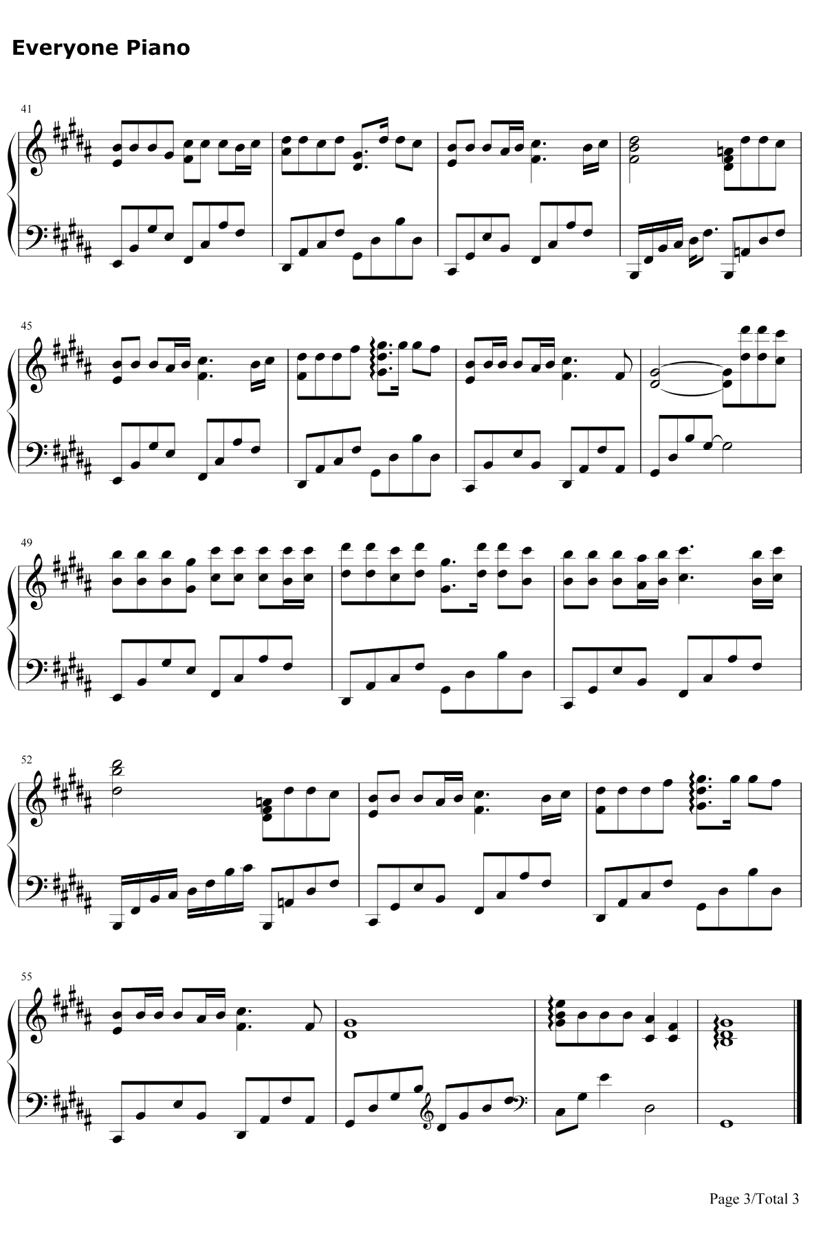 山有木兮钢琴谱-伦桑-人鱼传说之长生烛主题曲3