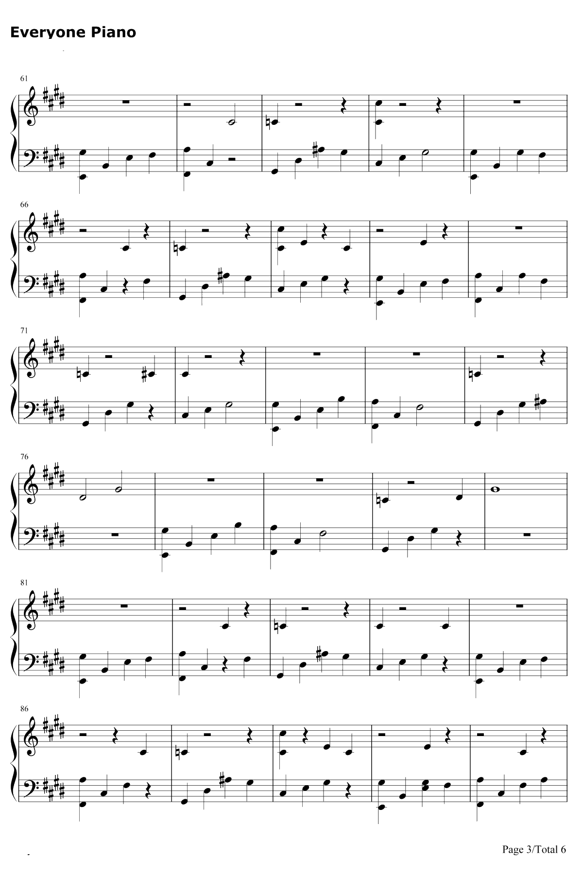 I Believe钢琴谱-DJ Khaled / Demi Lovato3