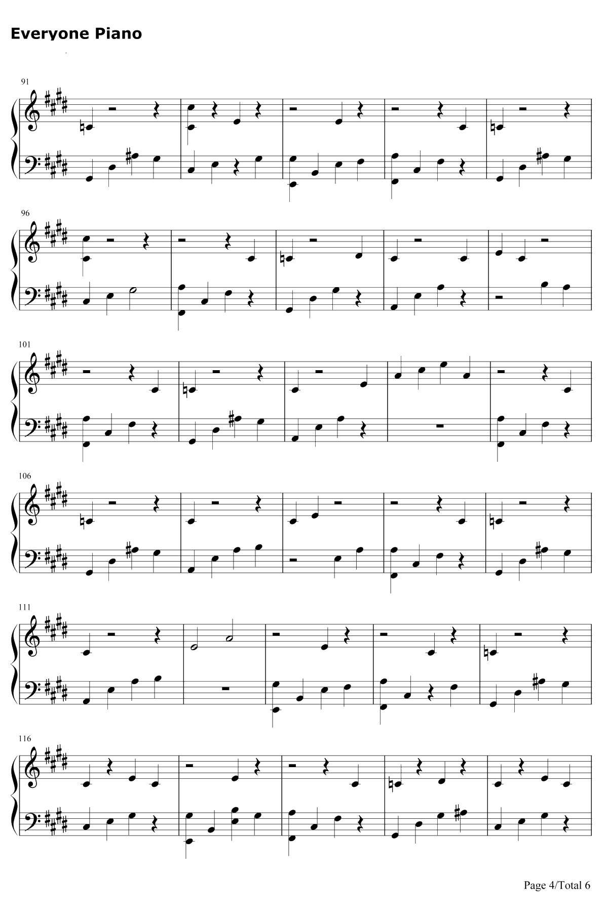 I Believe钢琴谱-DJ Khaled / Demi Lovato4