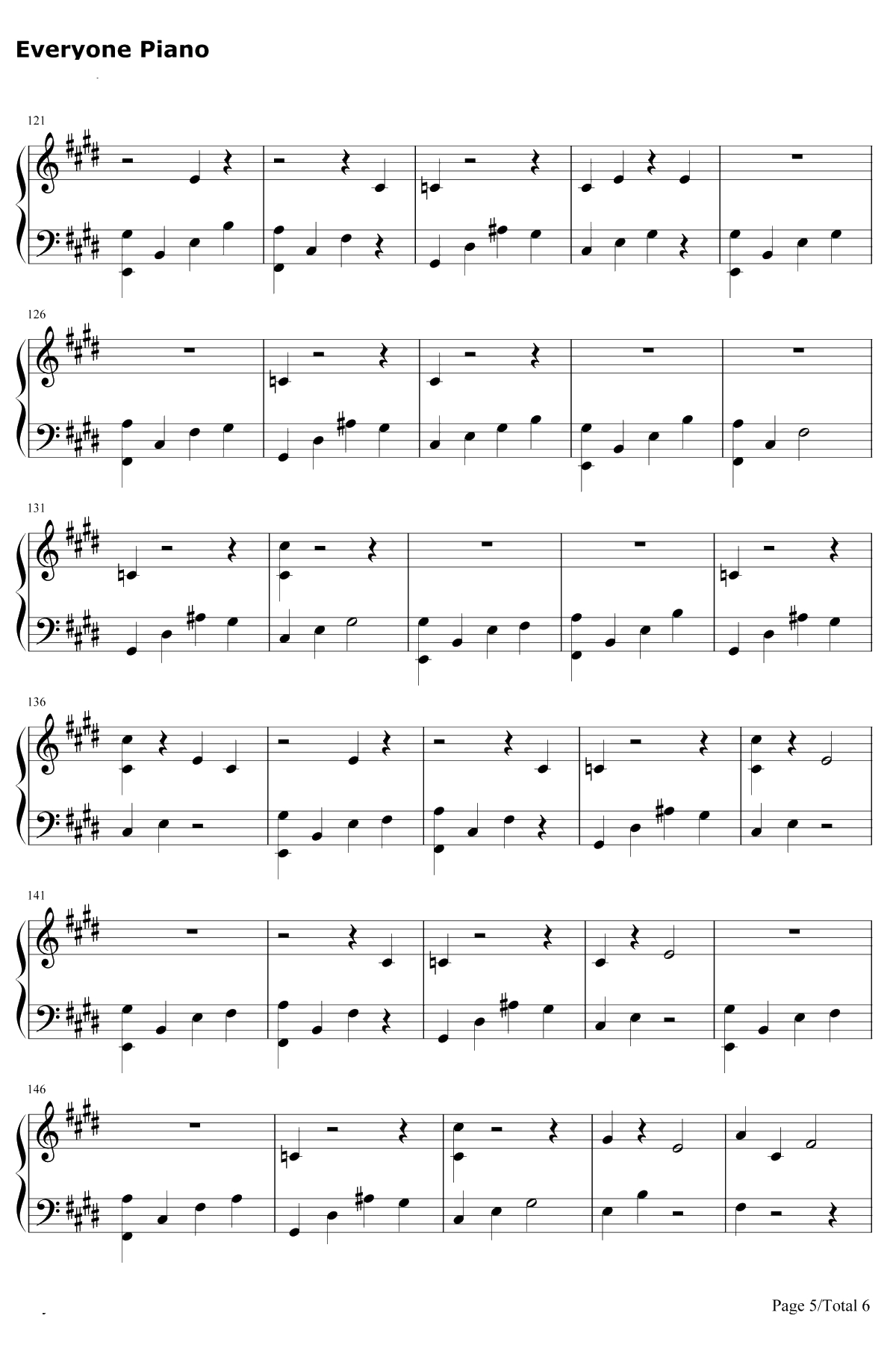 I Believe钢琴谱-DJ Khaled / Demi Lovato5