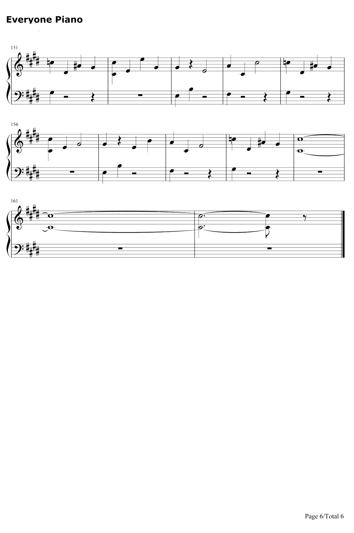 I Believe钢琴谱-DJ Khaled / Demi Lovato6