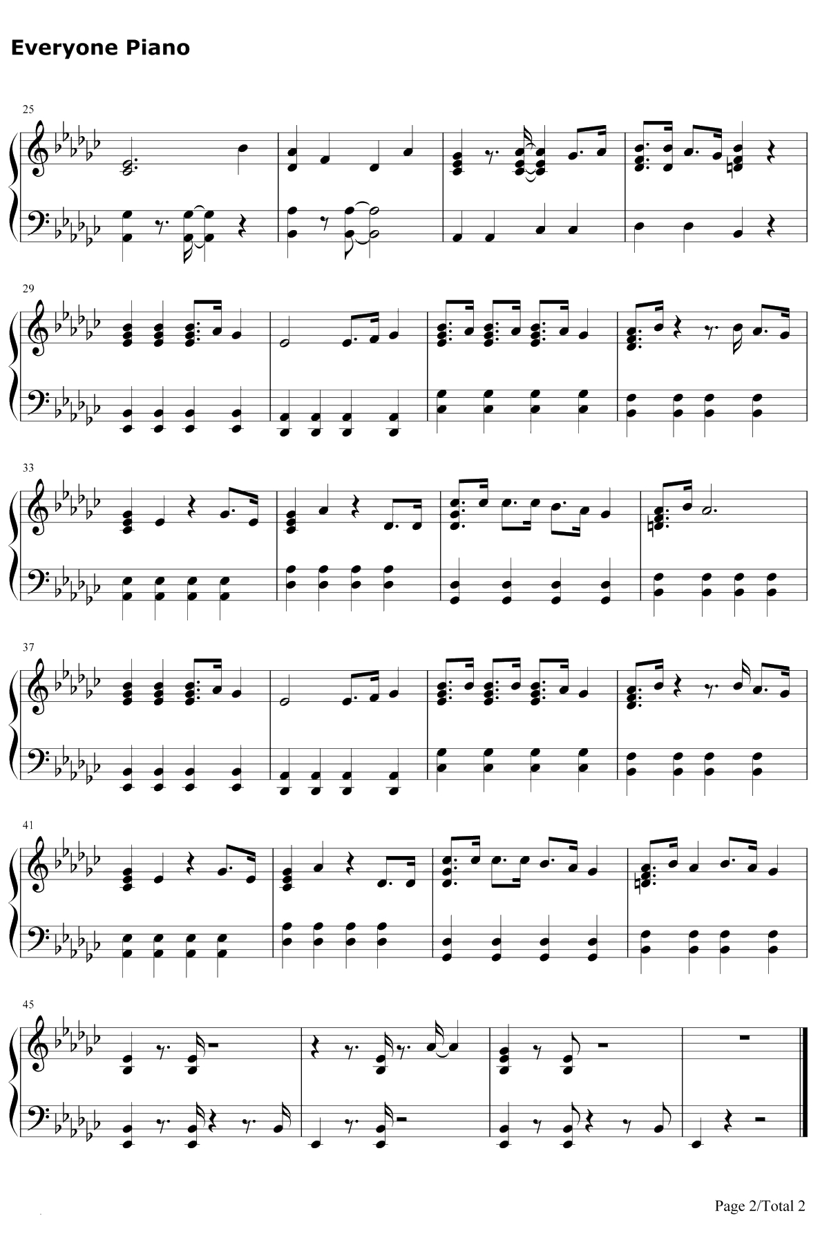 Good钢琴谱-Miss A2