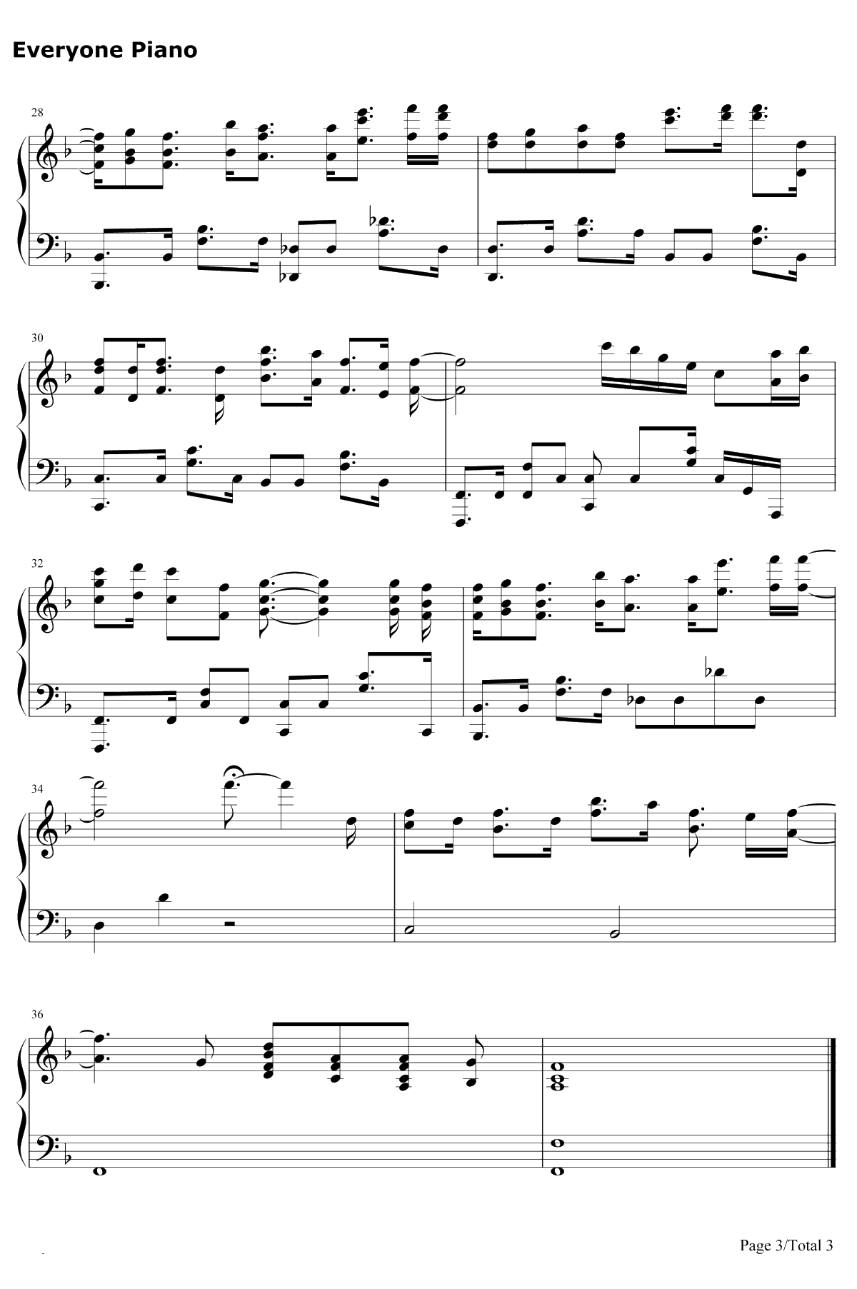 ハローグッデイ钢琴谱-LiSA-猫咪带来的圆滚滚的幸福主题曲3