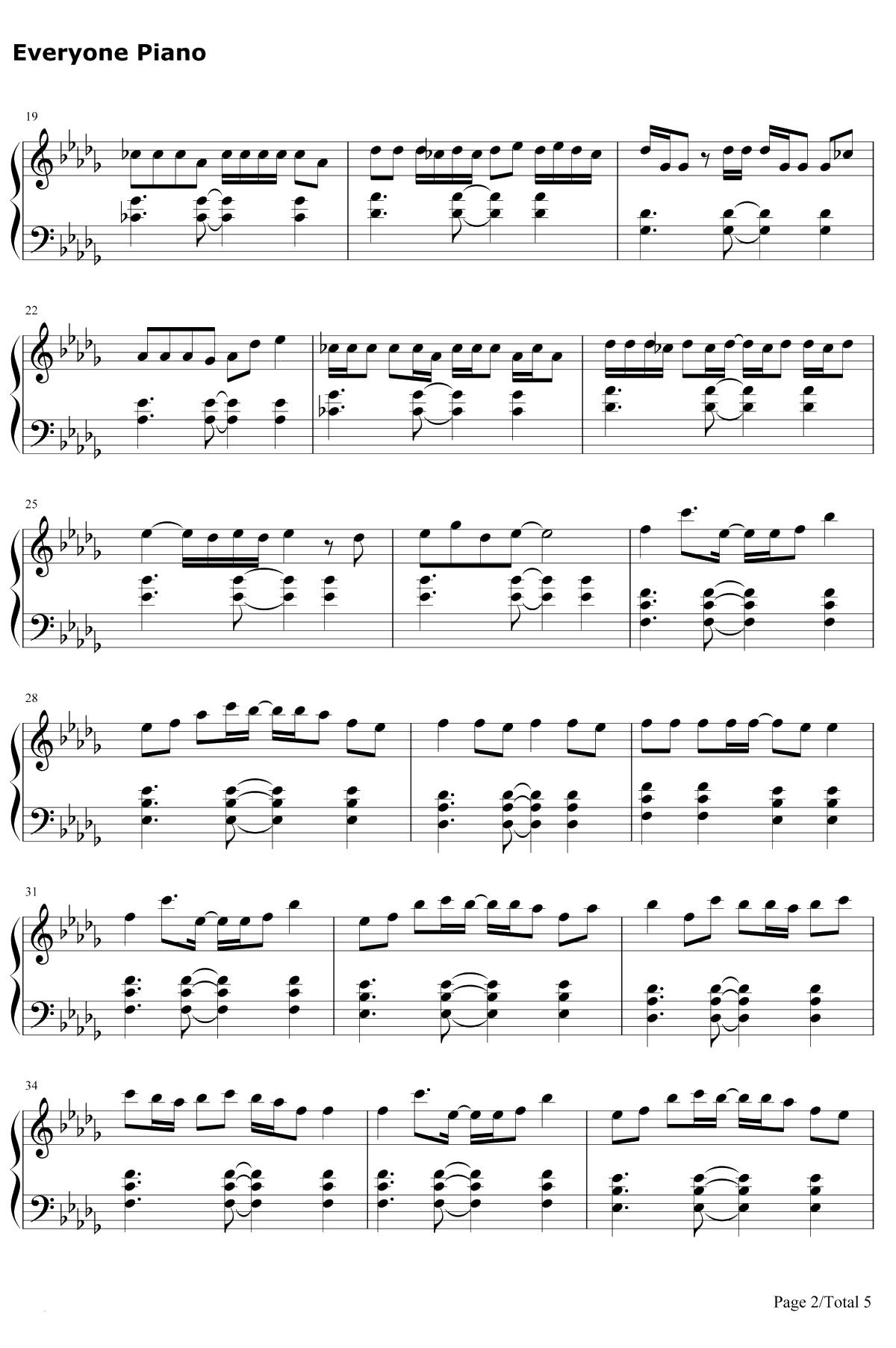 小棋童钢琴谱-双笙2