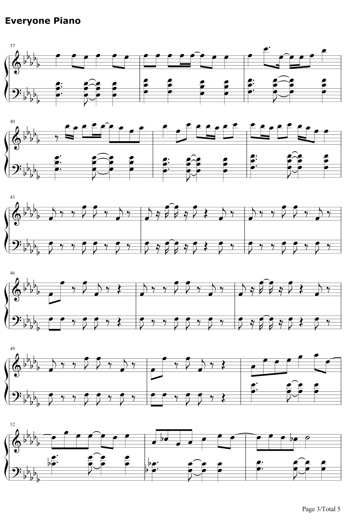 小棋童钢琴谱-双笙3