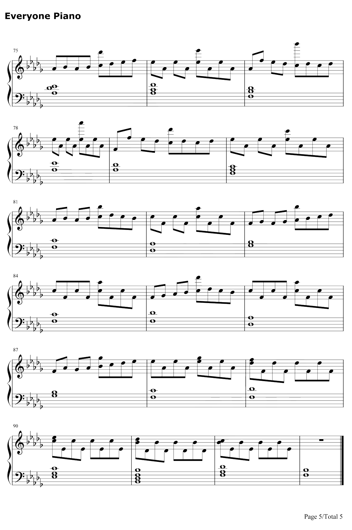 On the Nature of Daylight钢琴谱-Max Richter5