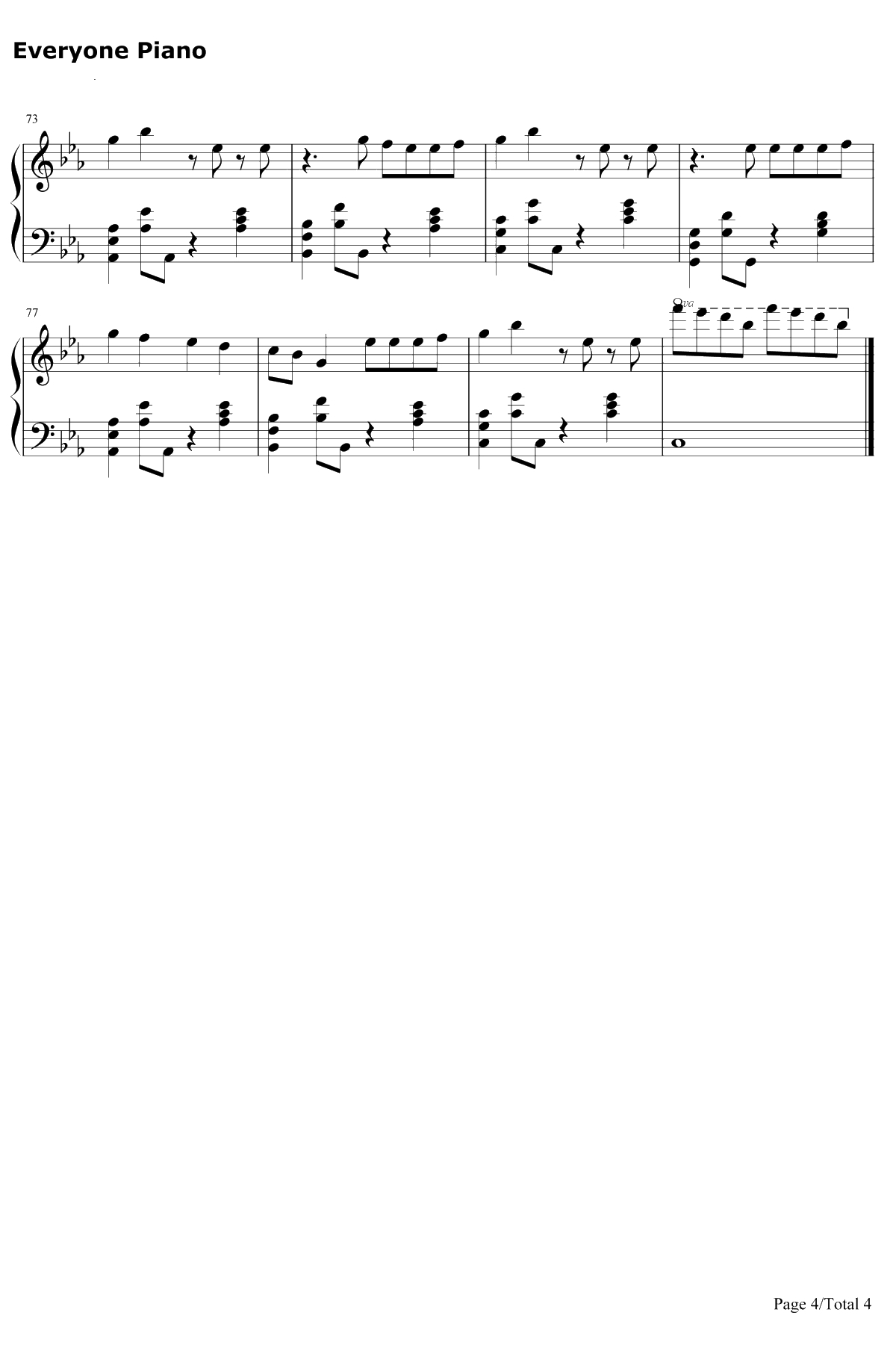 EiEi钢琴谱-偶像练习生4