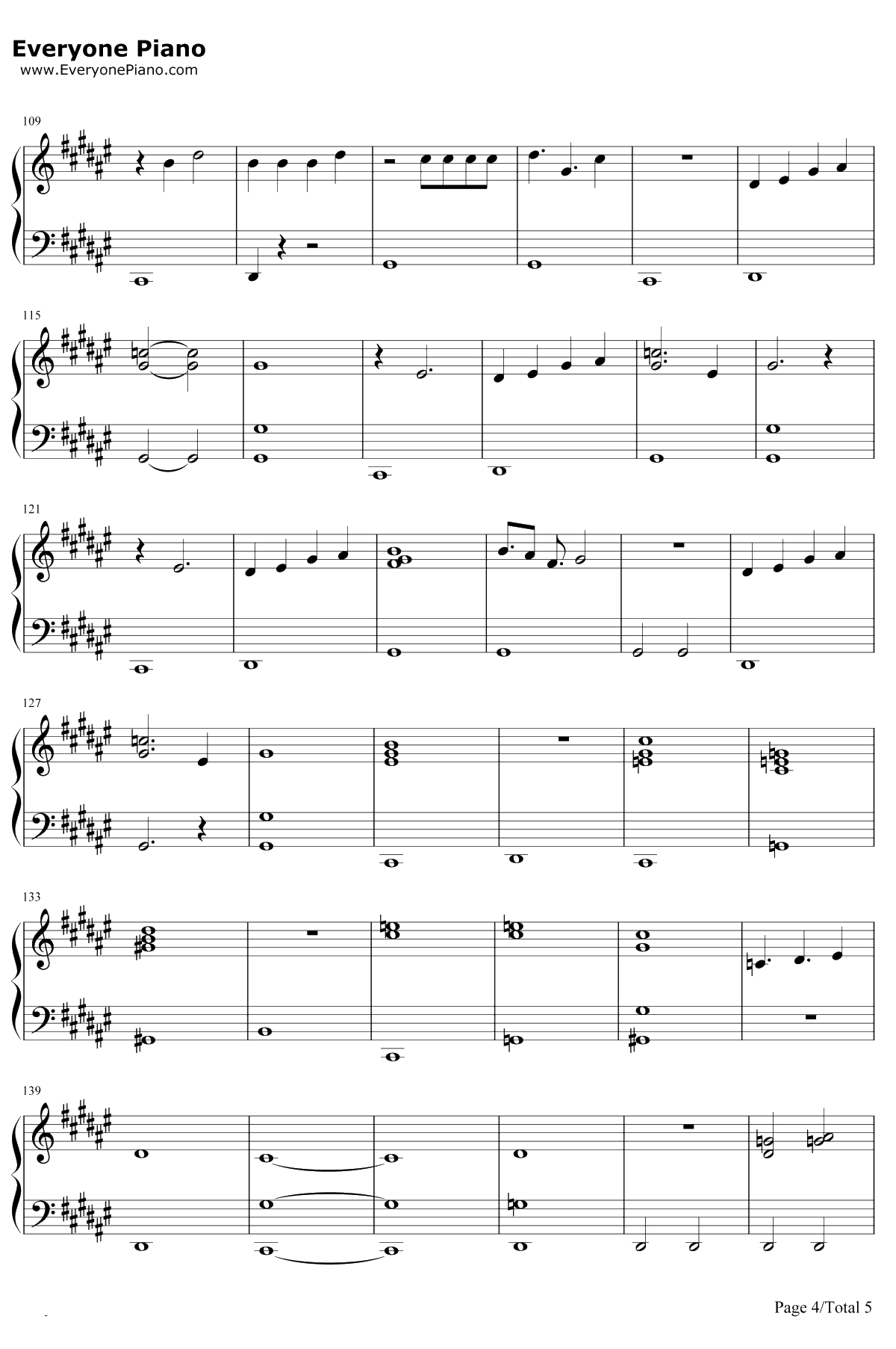 Filthy钢琴谱-Justin Timberlake4