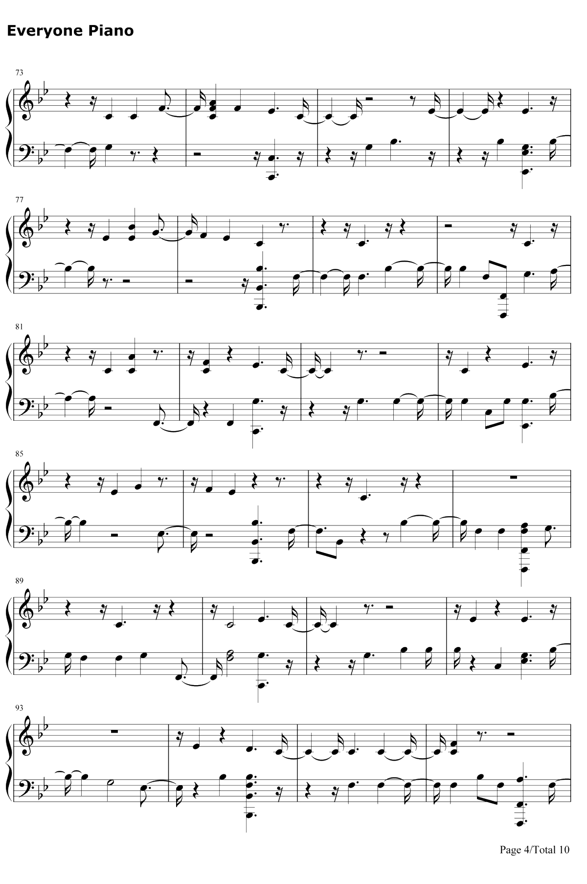 Say Something钢琴谱-Justin Timberlake4