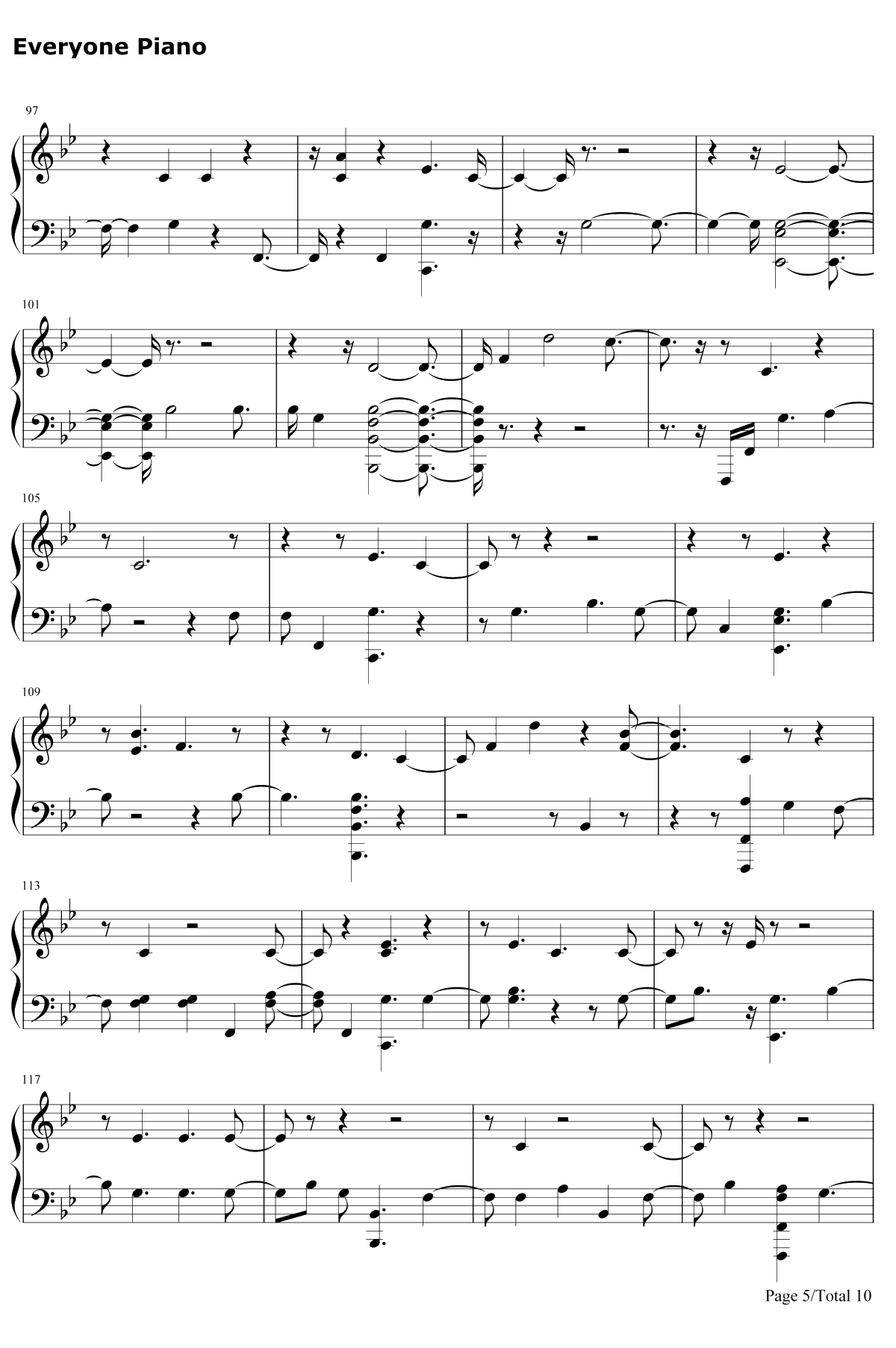 Say Something钢琴谱-Justin Timberlake5