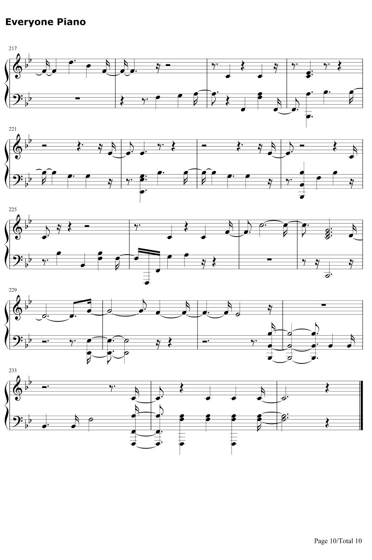 Say Something钢琴谱-Justin Timberlake10