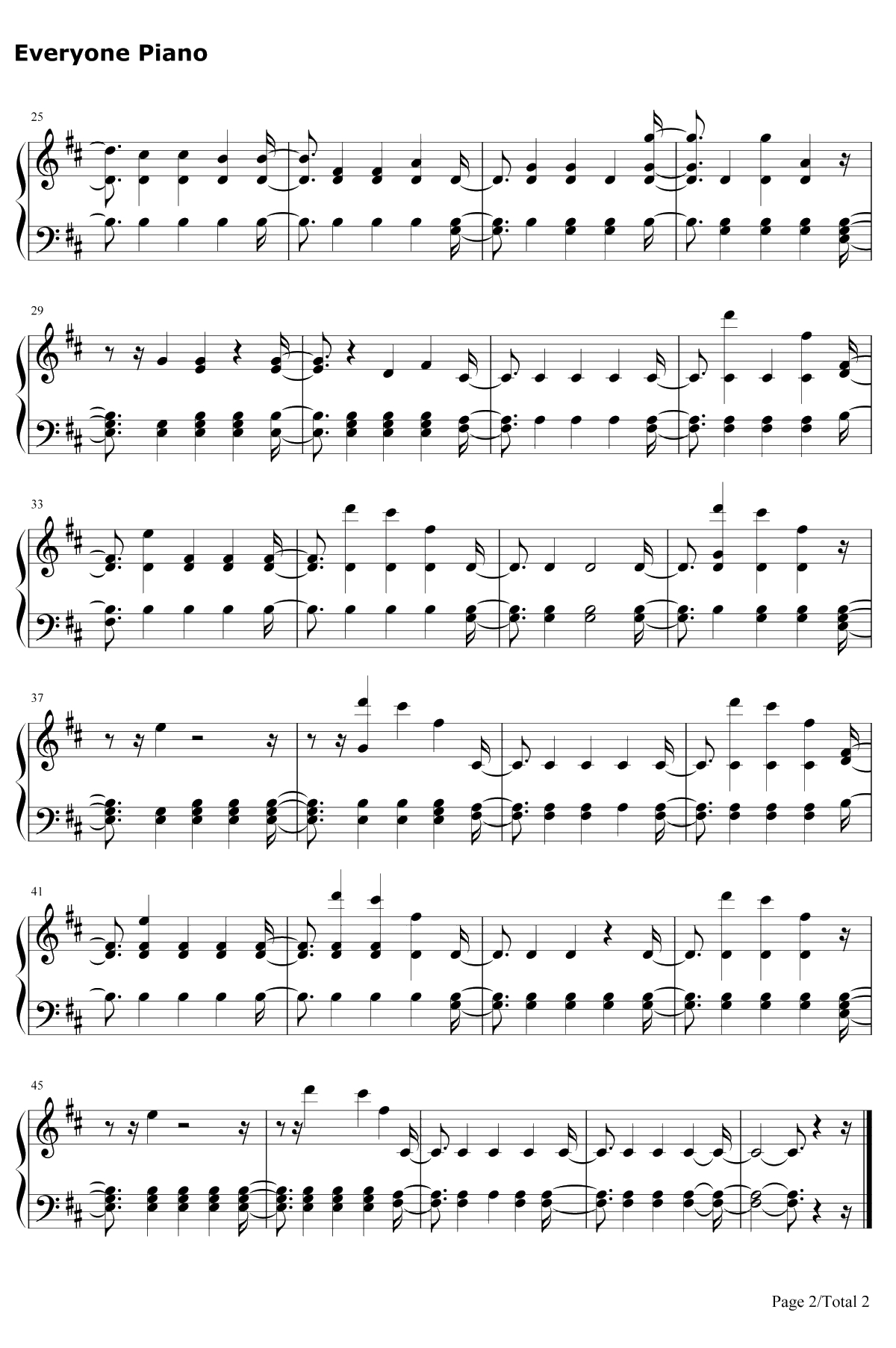 Numb钢琴谱-XXXTentacion2