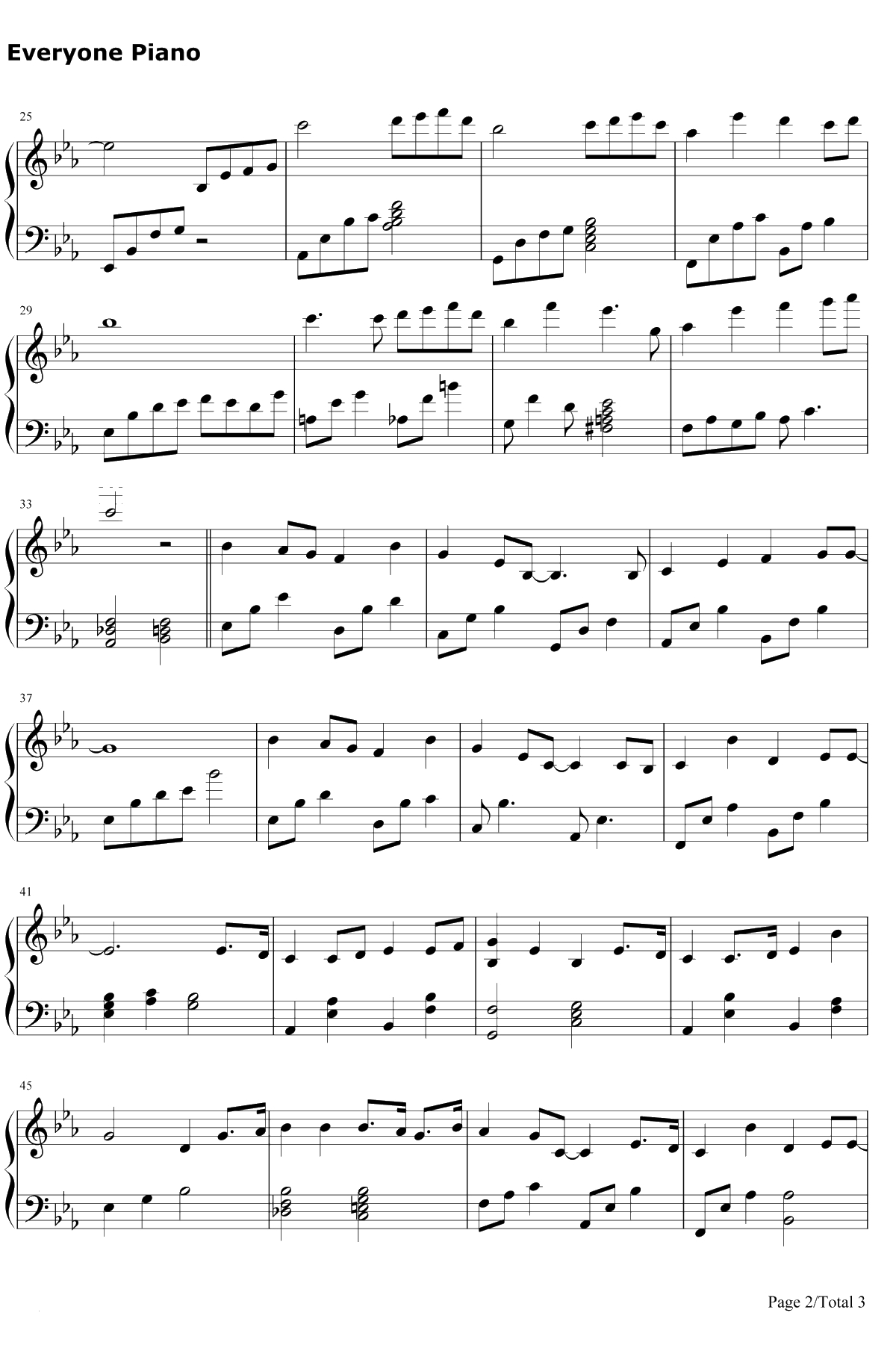 妈妈宝贝钢琴谱-李冰冰2