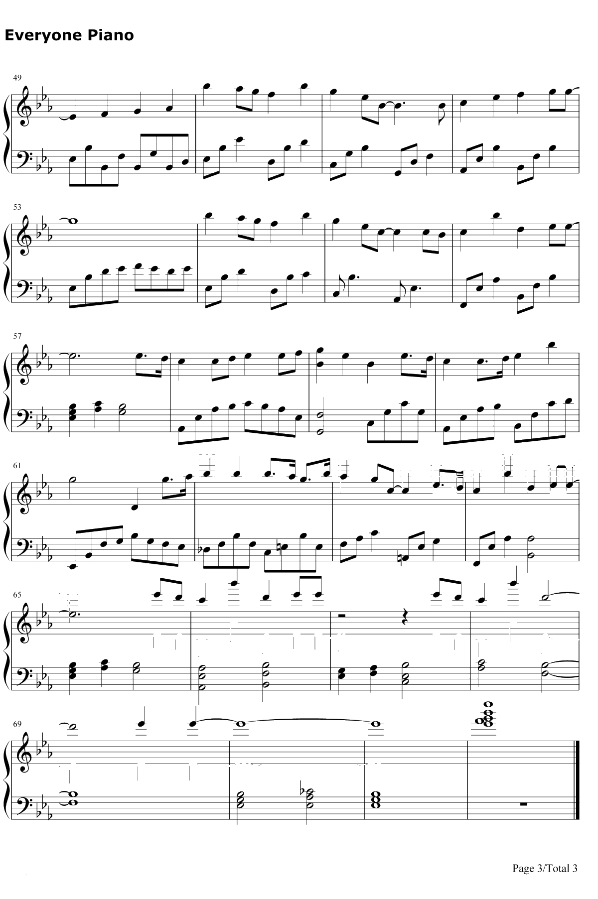 妈妈宝贝钢琴谱-李冰冰3