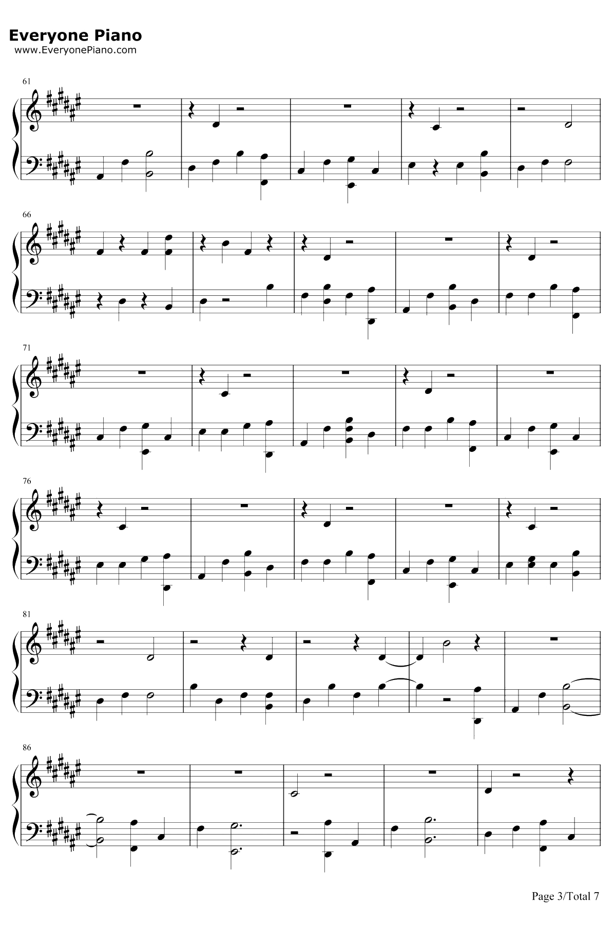 Don't Give In钢琴谱-Snow Patrol3