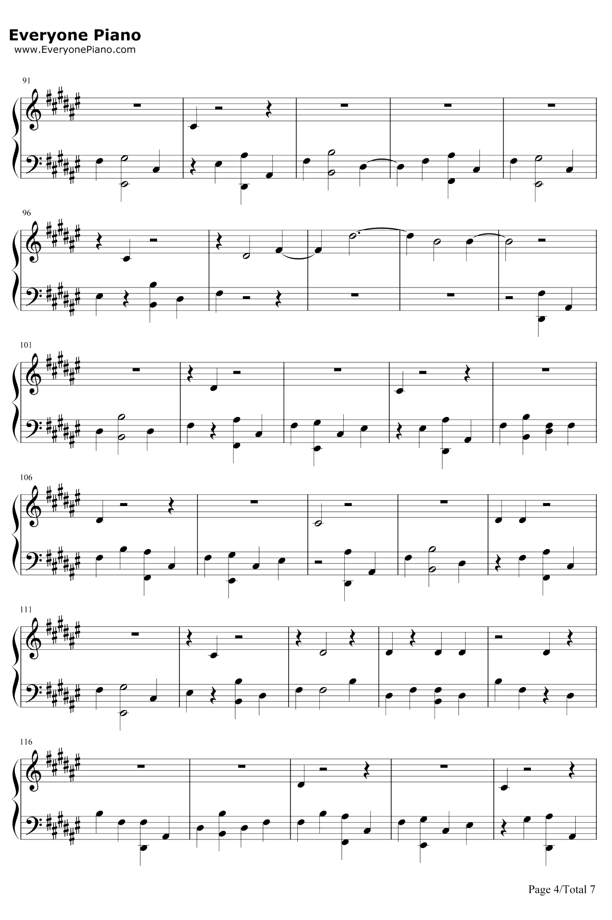 Don't Give In钢琴谱-Snow Patrol4