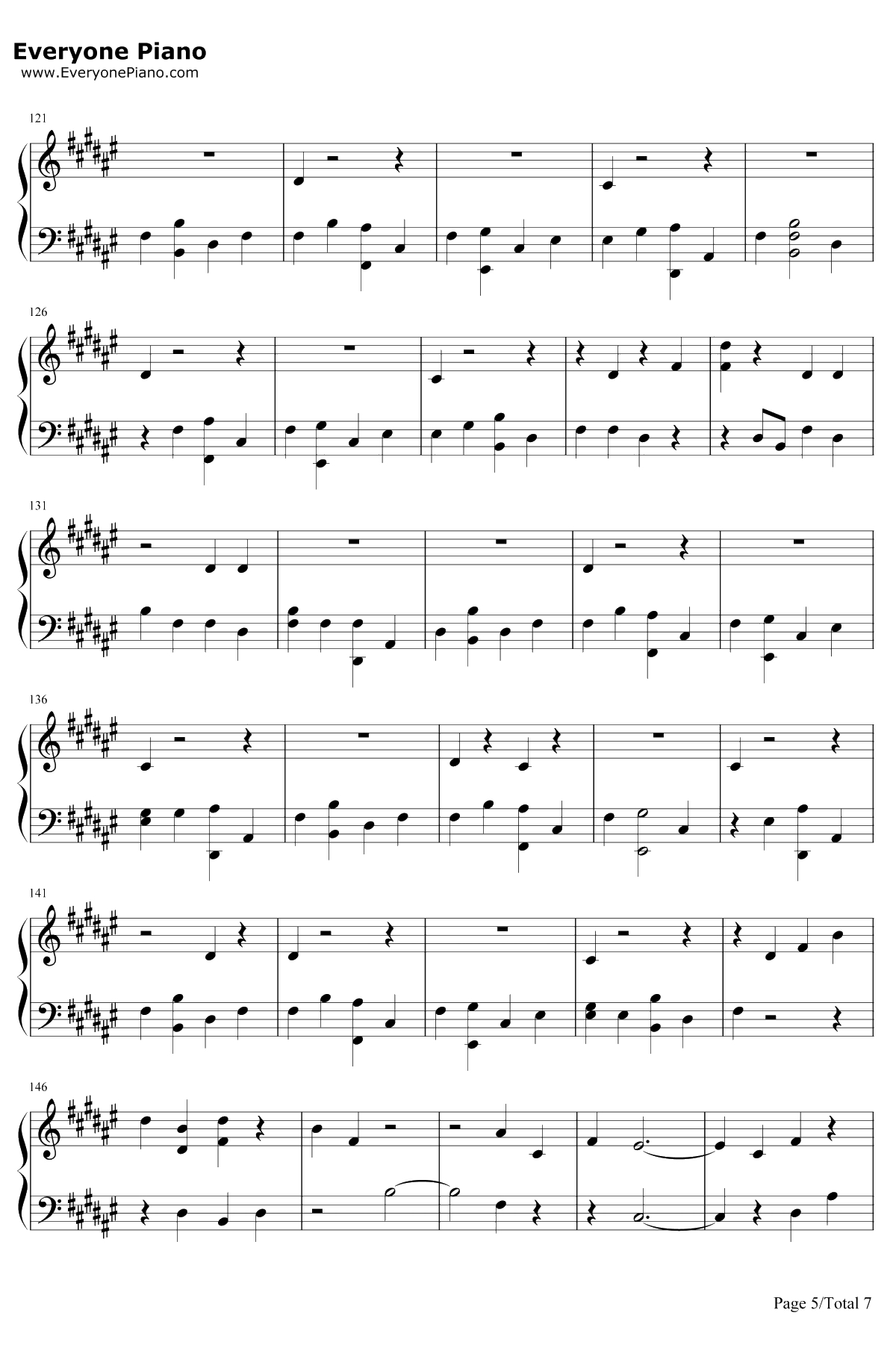 Don't Give In钢琴谱-Snow Patrol5