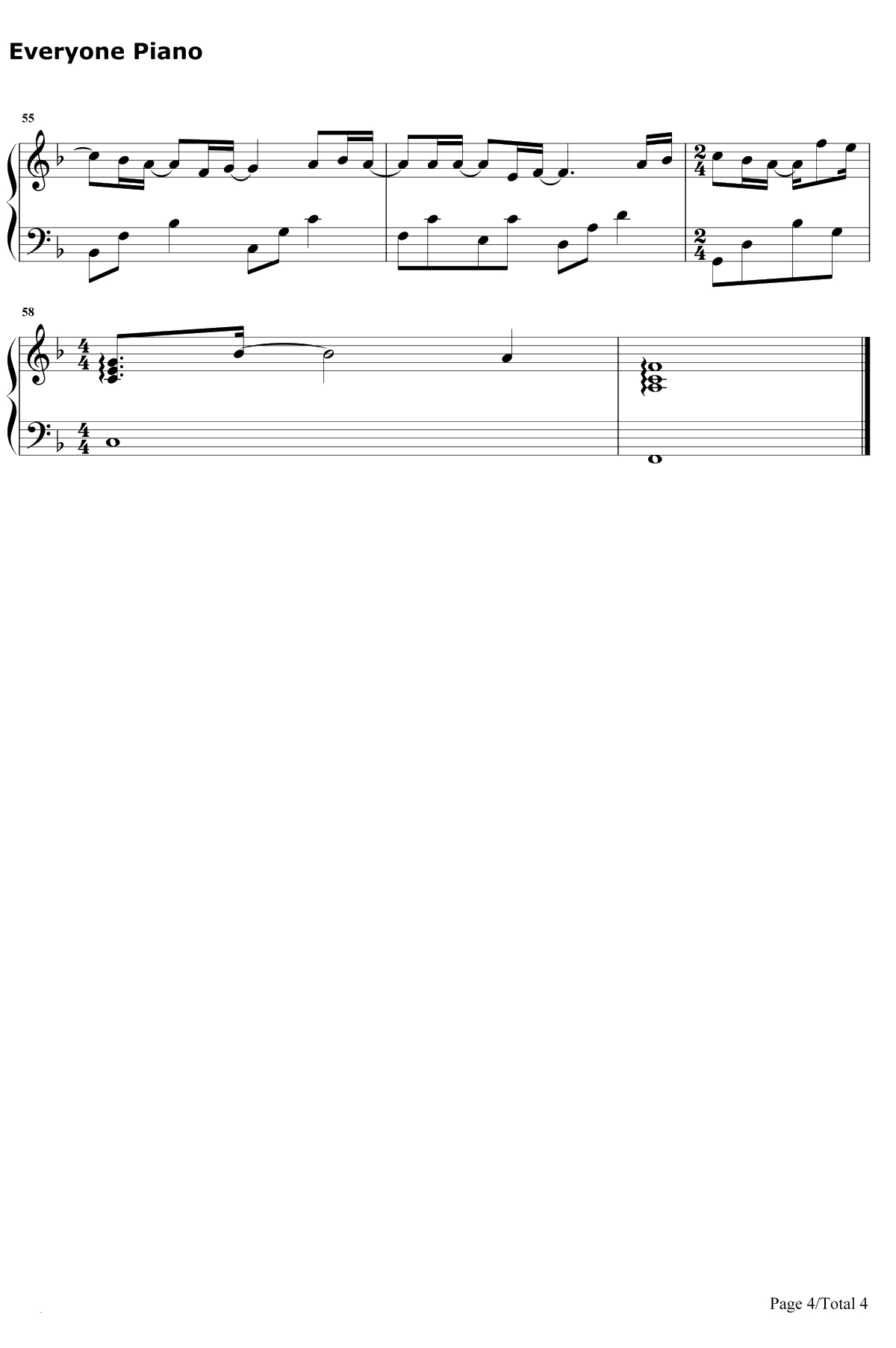 可乐钢琴谱-谢安琪4