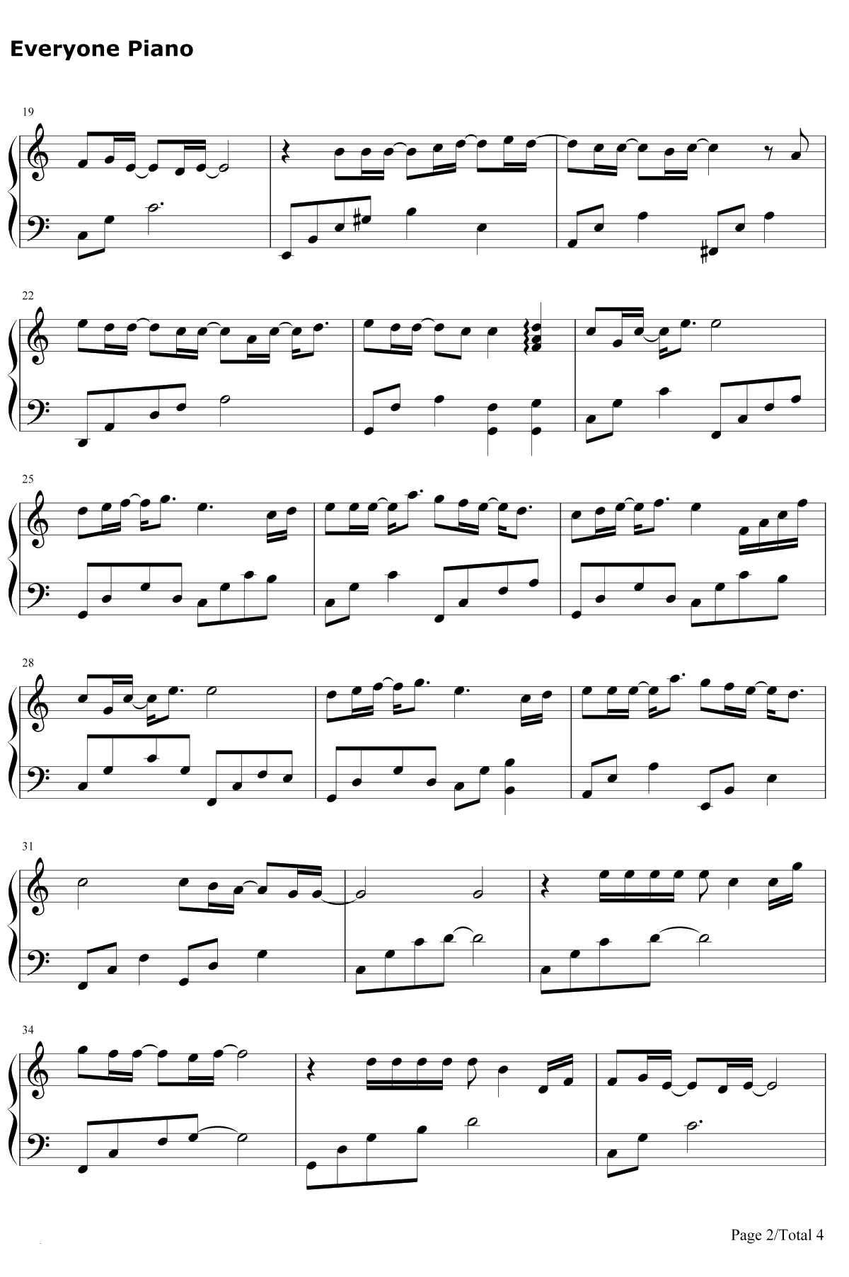 威尼斯的泪 钢琴谱-永邦2