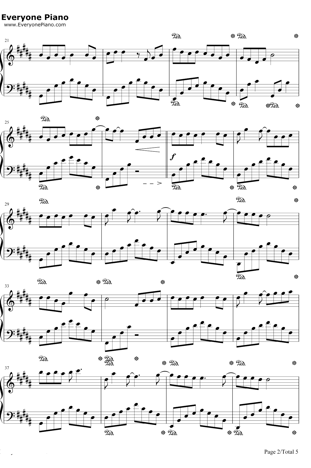 蜀绣 钢琴谱-李宇春2