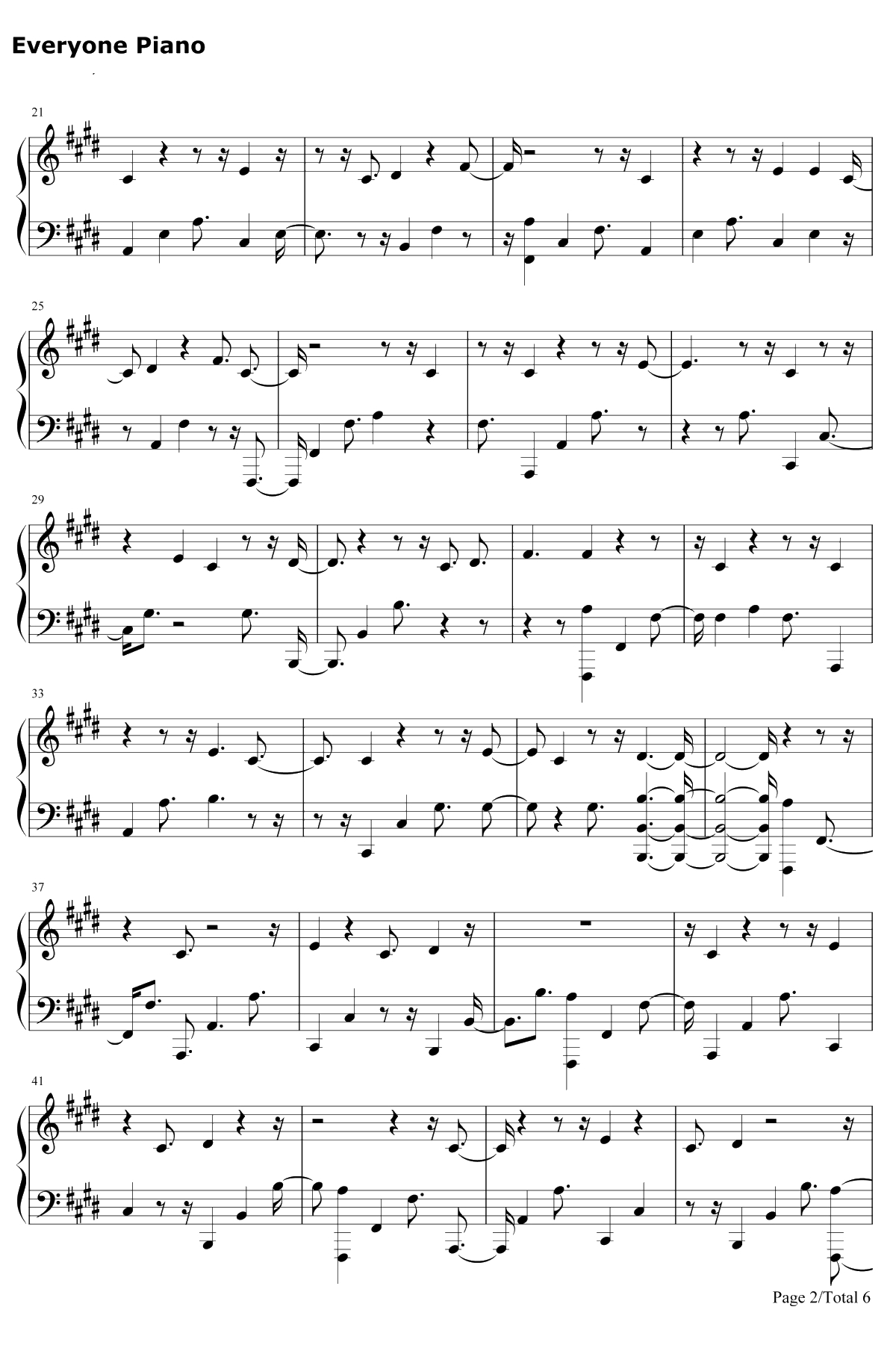 Answerphone钢琴谱-Banx & Ranx / Ella Eyre / Yxng Bane2