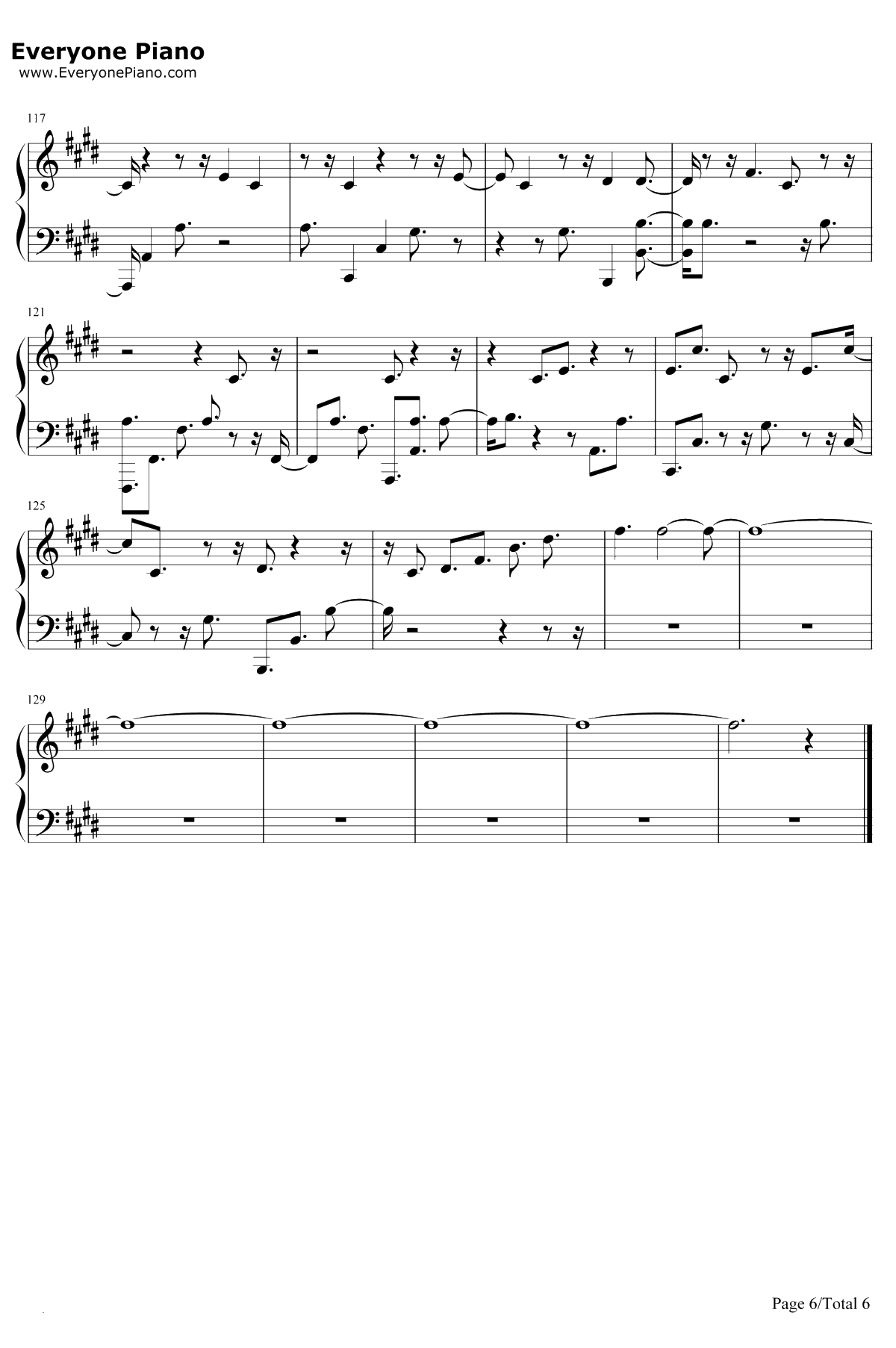 Answerphone钢琴谱-Banx & Ranx / Ella Eyre / Yxng Bane6