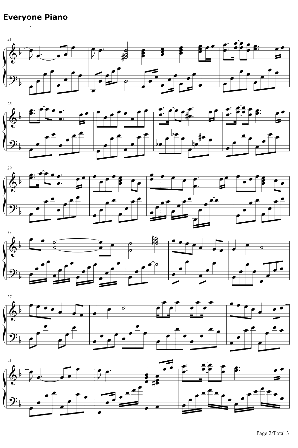 凤囚凰钢琴谱-白鹿-凤囚凰主题曲2