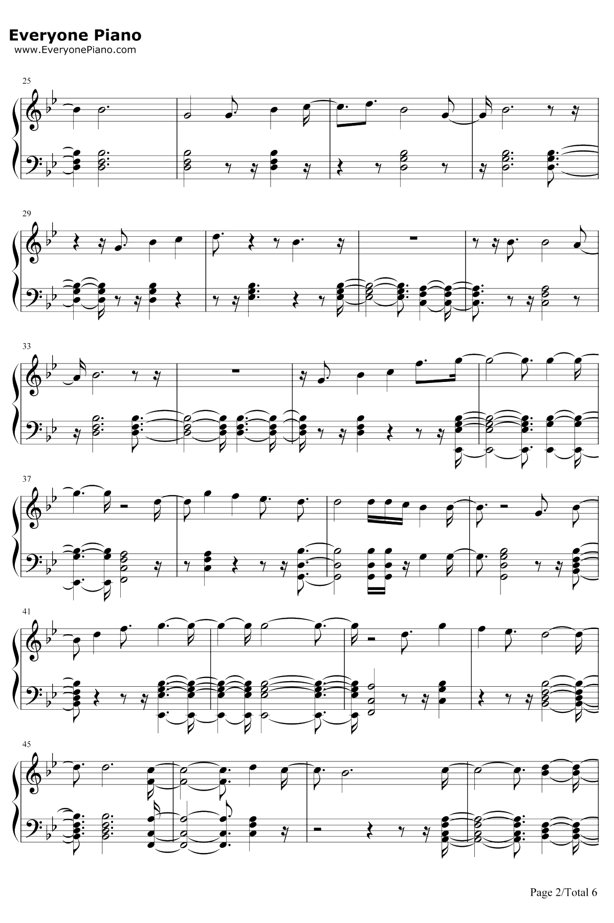 You Are The Reason钢琴谱-Calum Scott2