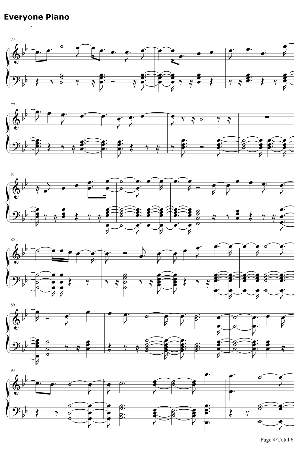 You Are The Reason钢琴谱-Calum Scott4