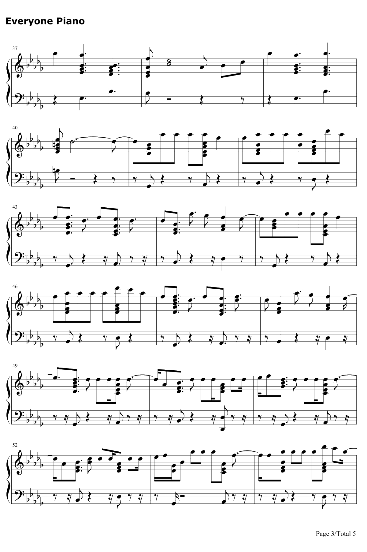 The Way I Am钢琴谱-Charlie Puth3