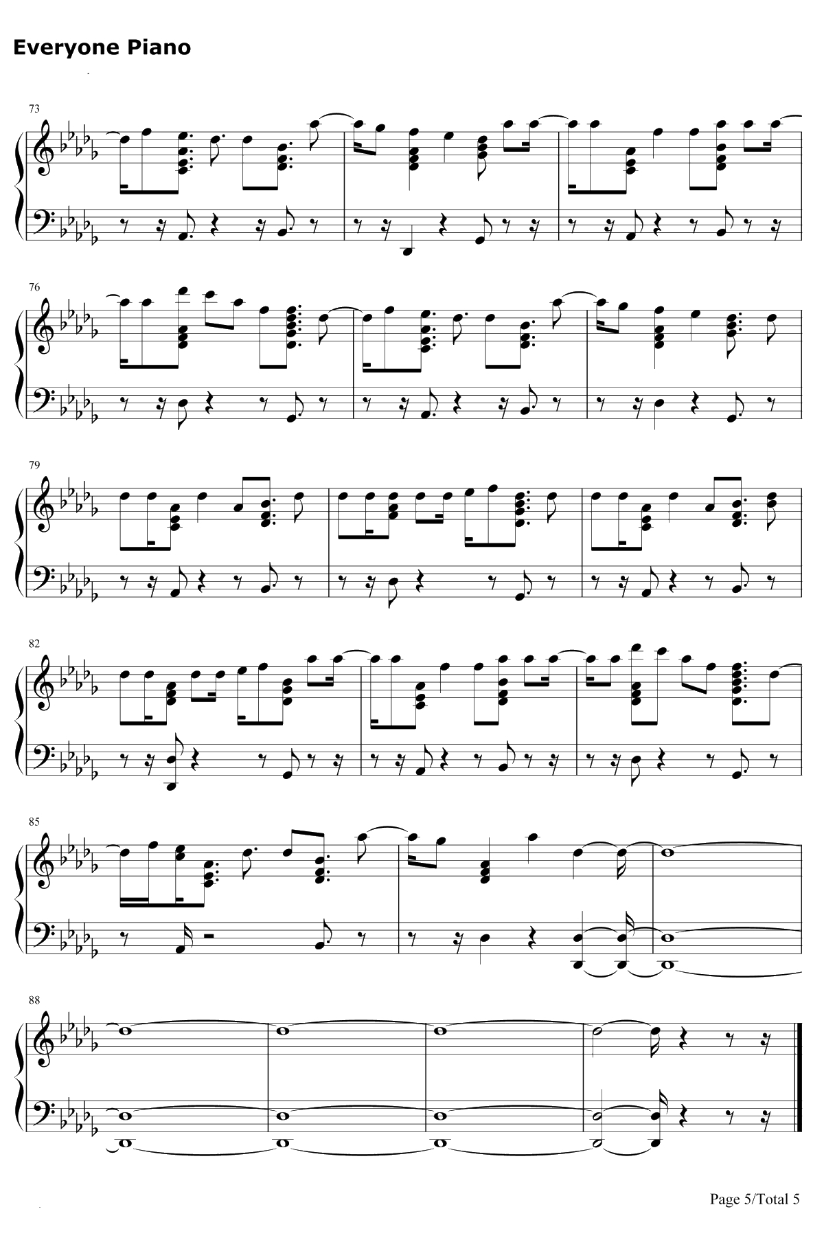 The Way I Am钢琴谱-Charlie Puth5