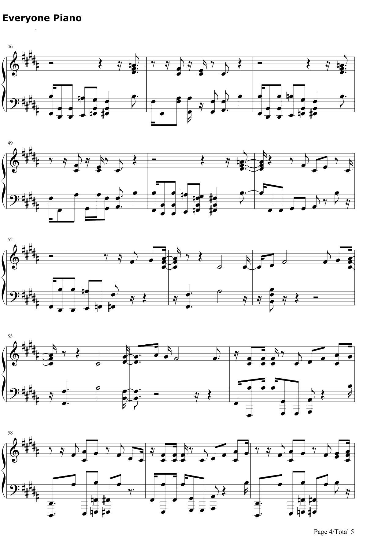 No Excuses钢琴谱-Meghan Trainor4