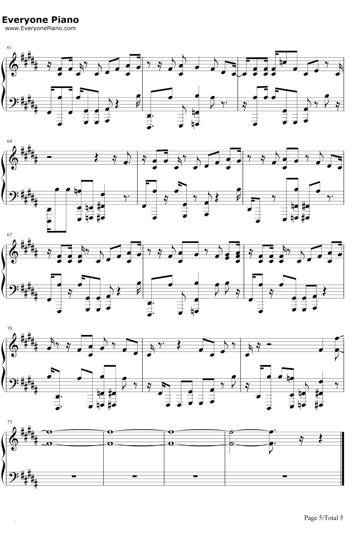 No Excuses钢琴谱-Meghan Trainor5