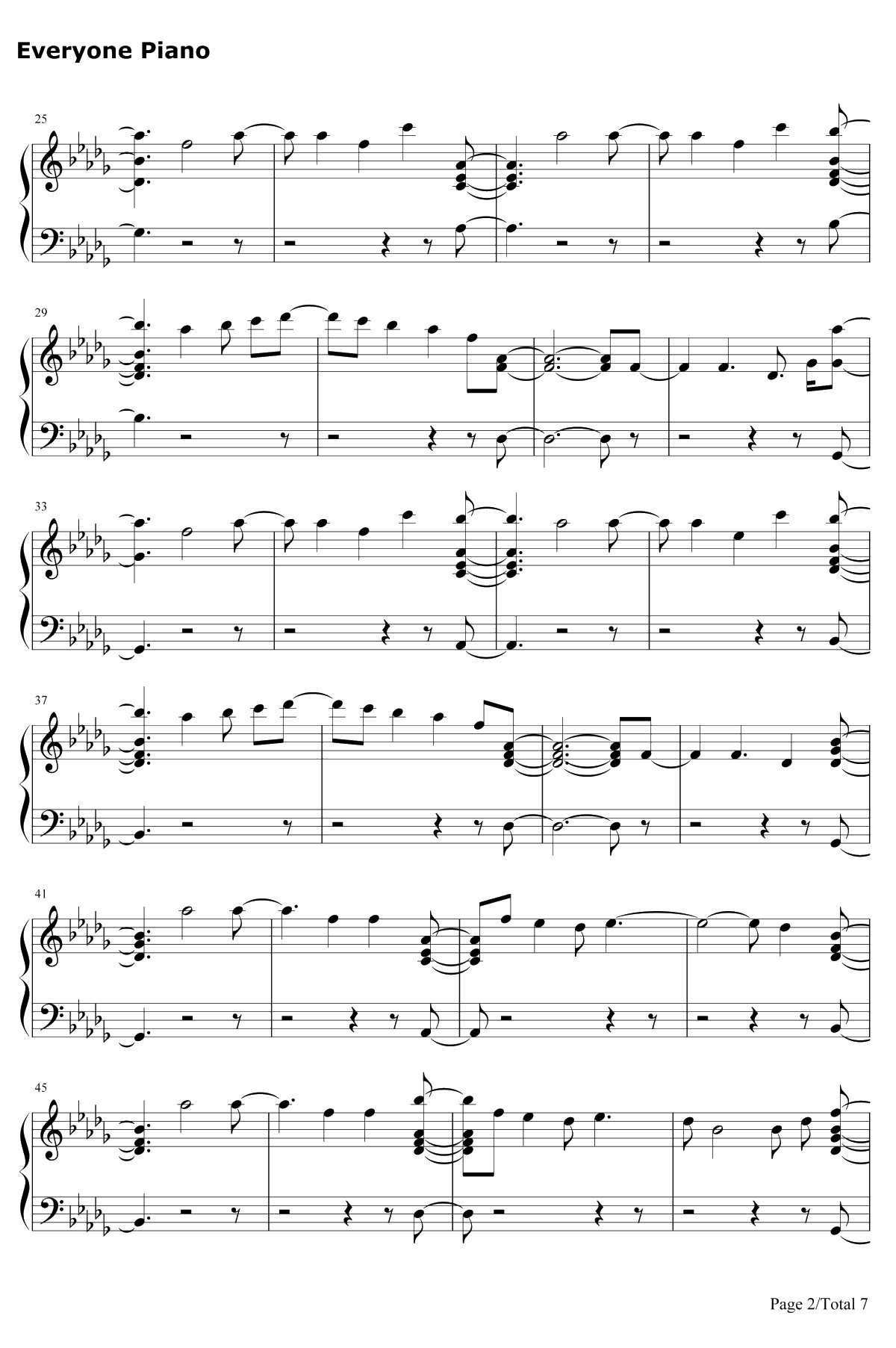 Alien钢琴谱-Jonas Blue / Sabrina Carpenter2