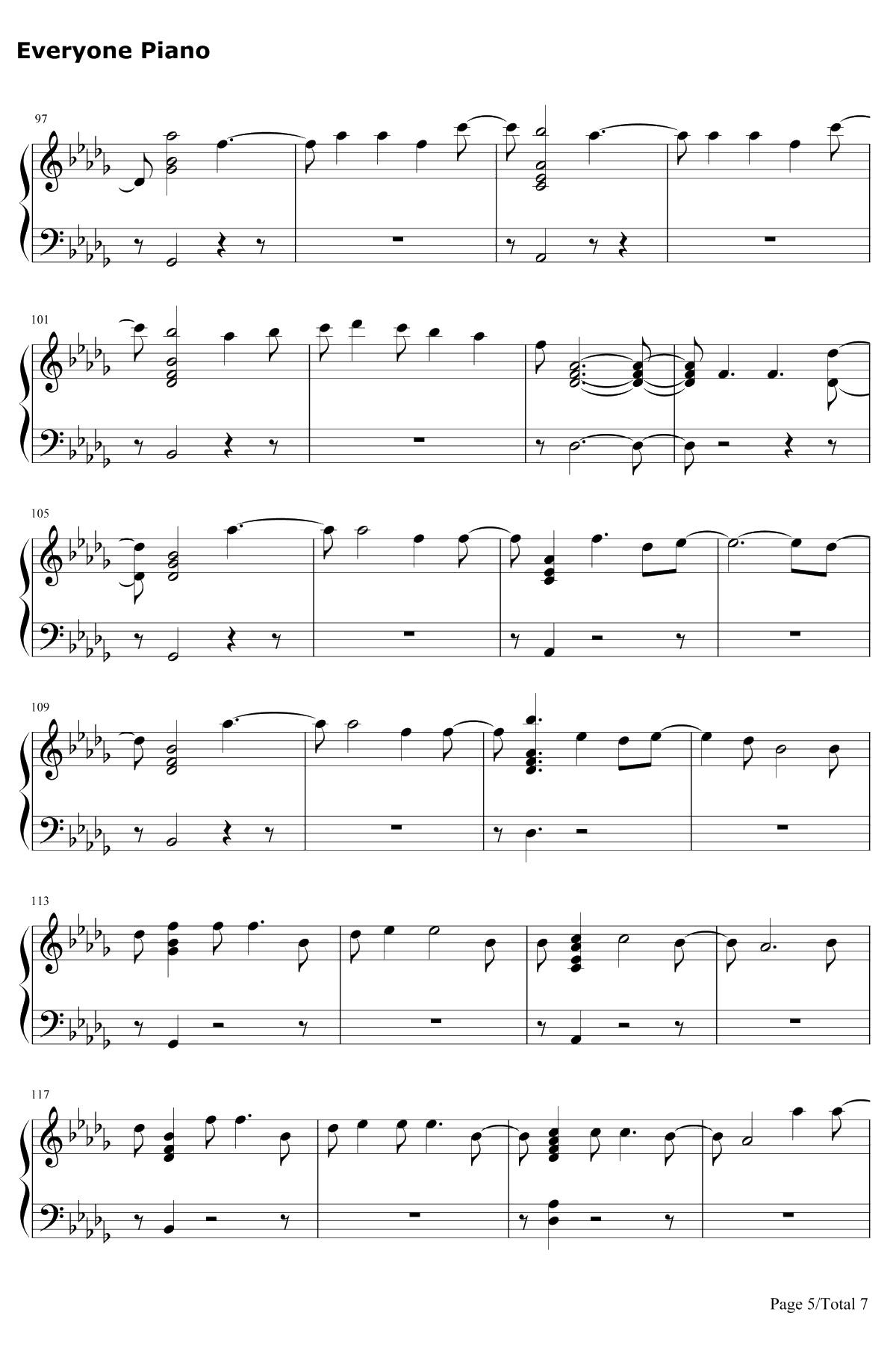 Alien钢琴谱-Jonas Blue / Sabrina Carpenter5